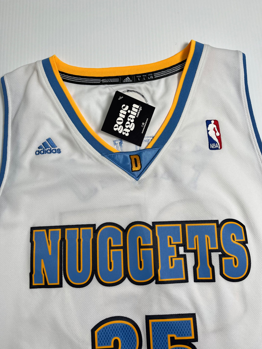 Adidas Denver Nuggets Kenneth Faried Jersey L