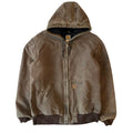Vintage Carhartt Faded Hooded Zip Jacket XL