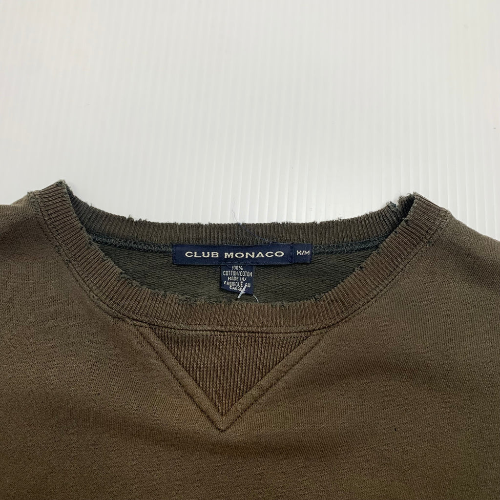 Vintage Club Monaco Crest Distressed Crewneck M