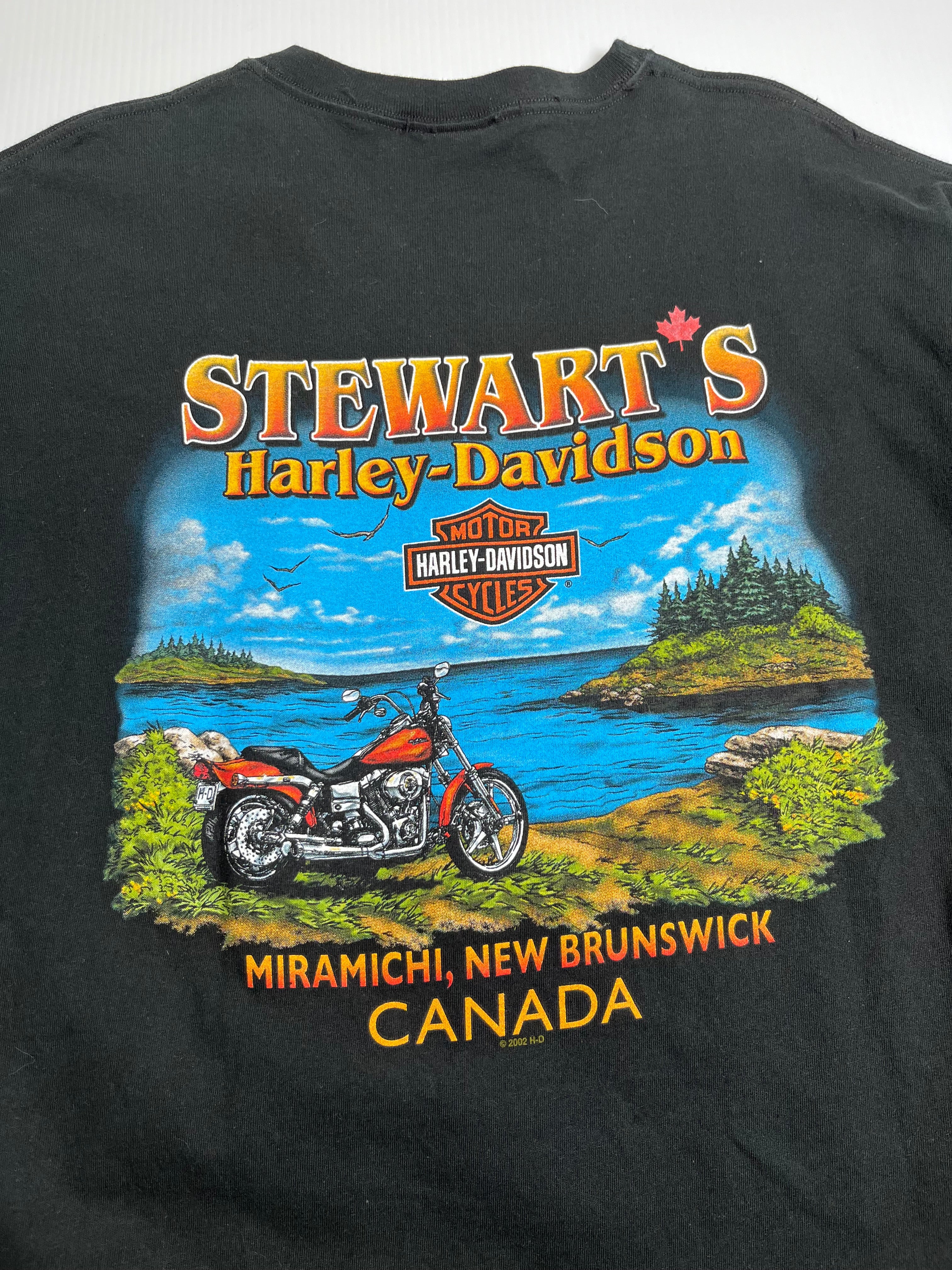 Harley Davidson New Brunswick Velvet Logo Tee XL