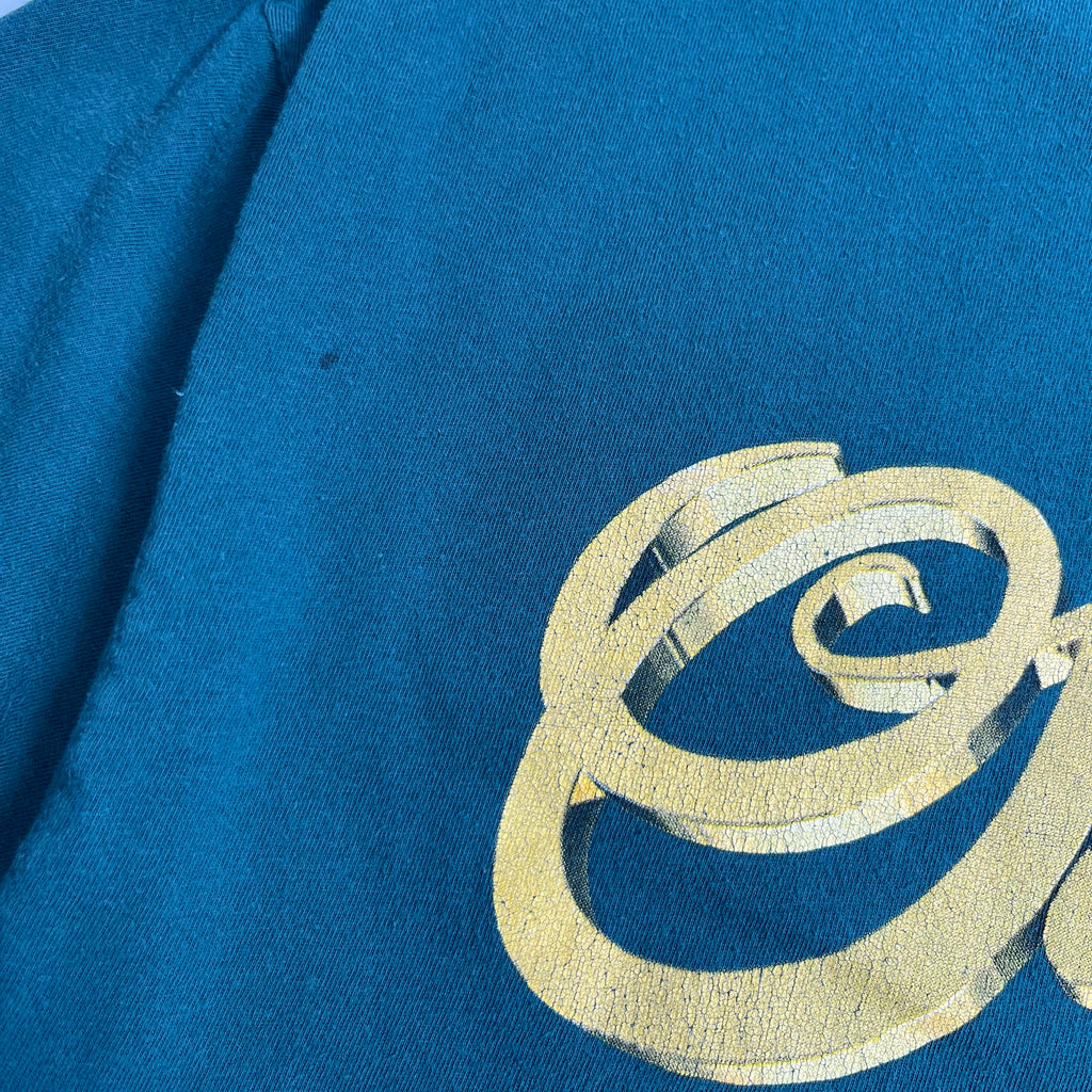 Stussy Gold Text Cities Graphic Tee L
