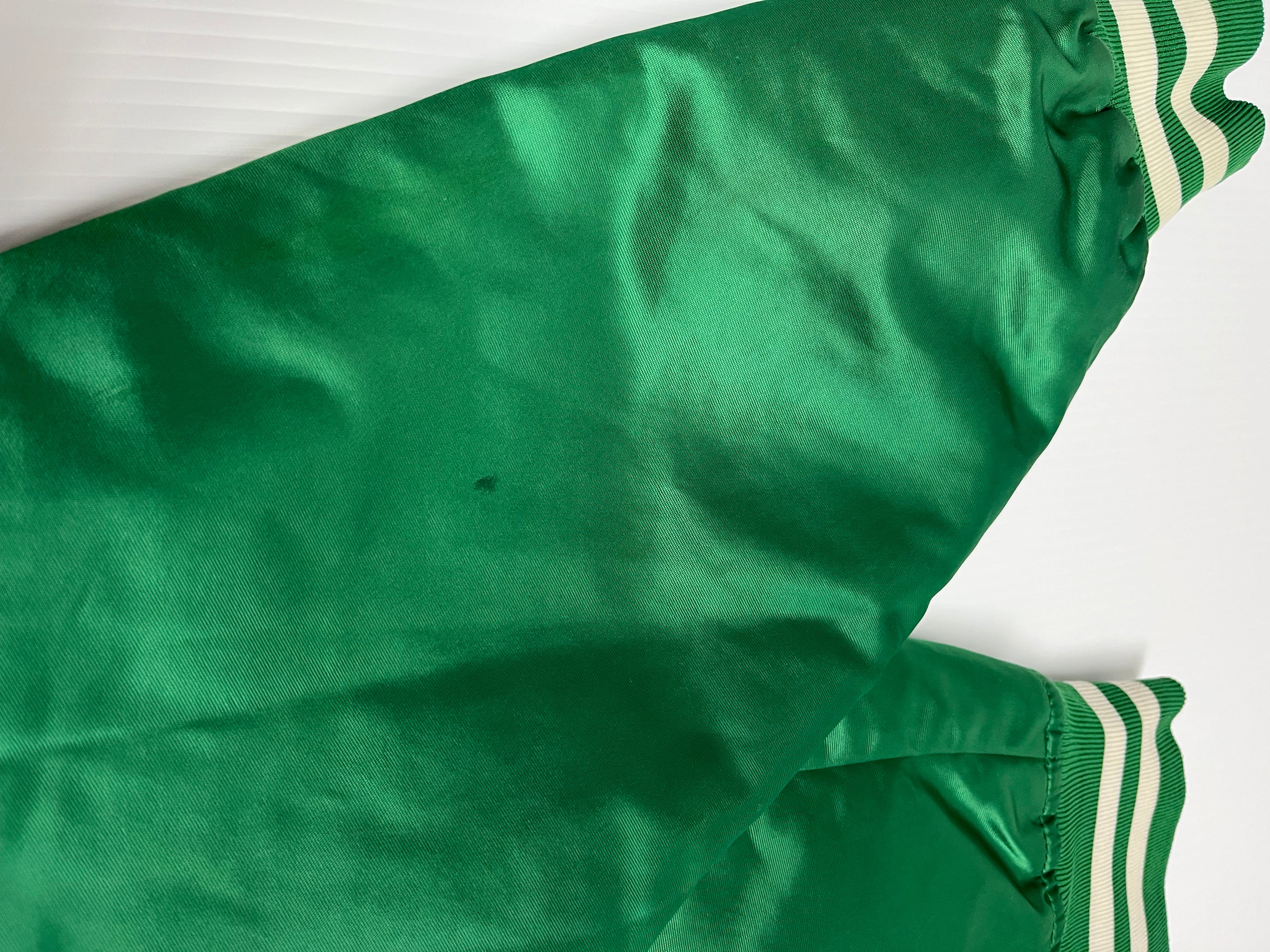 90's Boston Celtics Satin Bomber Jacket L