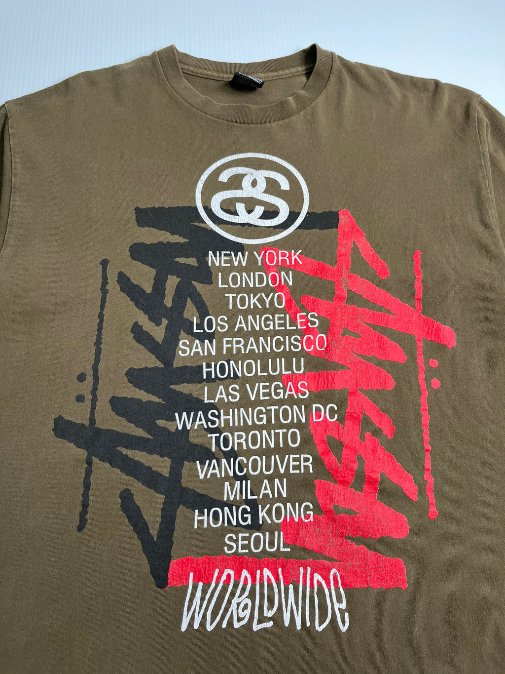 Stüssy Worldwide Cities Graphic Tee L