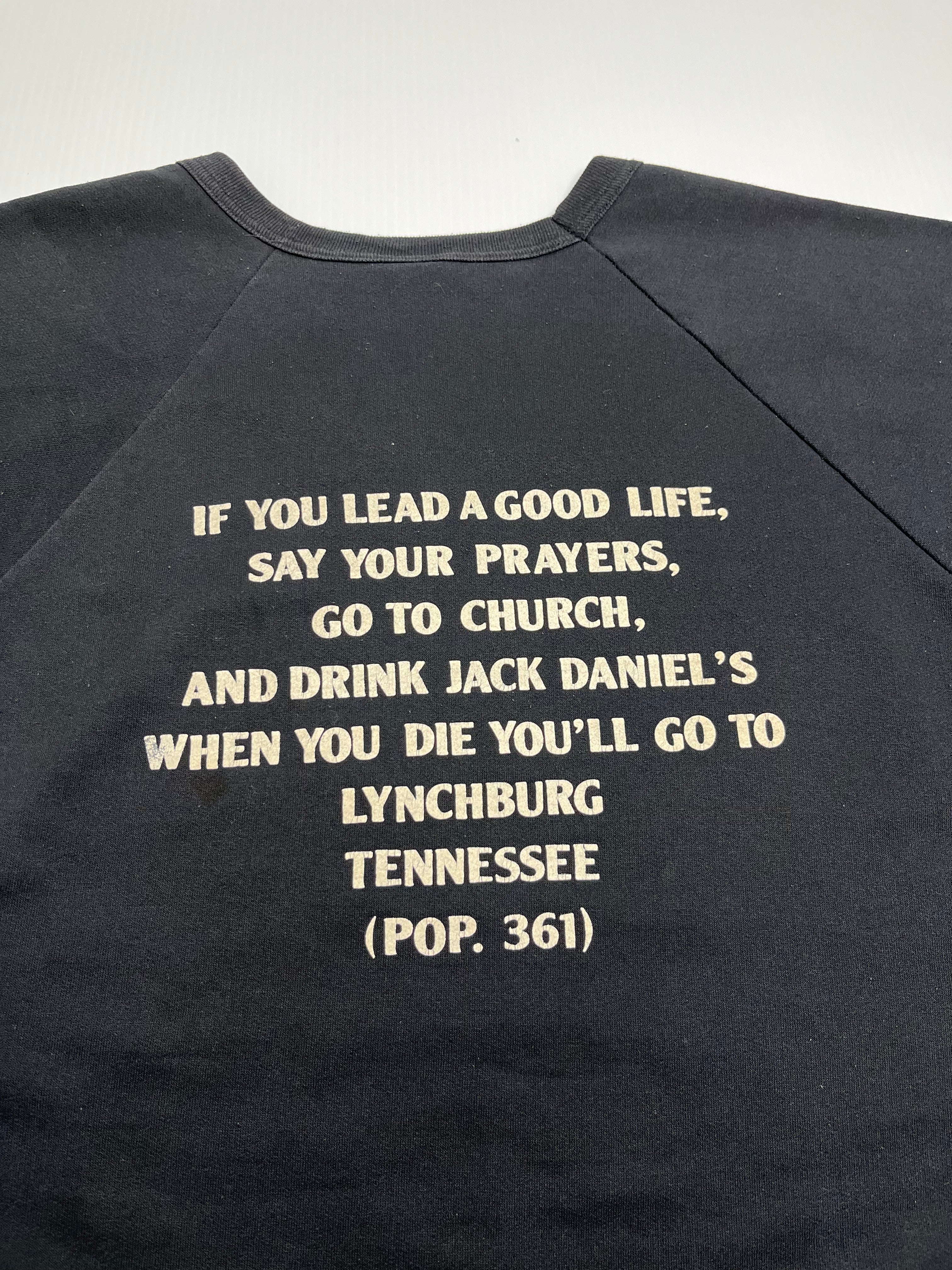 Vintage Jack Daniels Whiskey Cutoff Sweatshirt XL