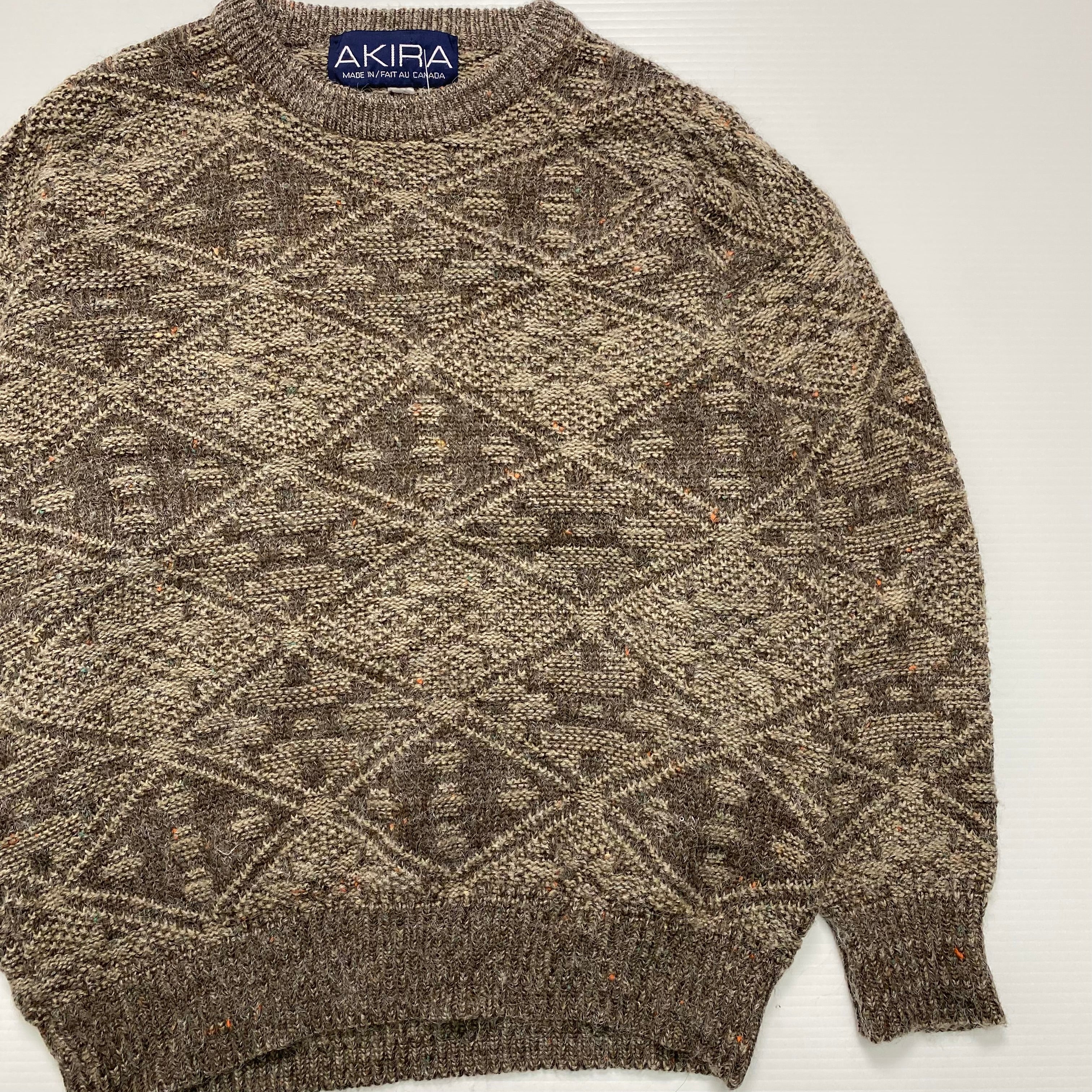 Akira Brown Knit Sweater M