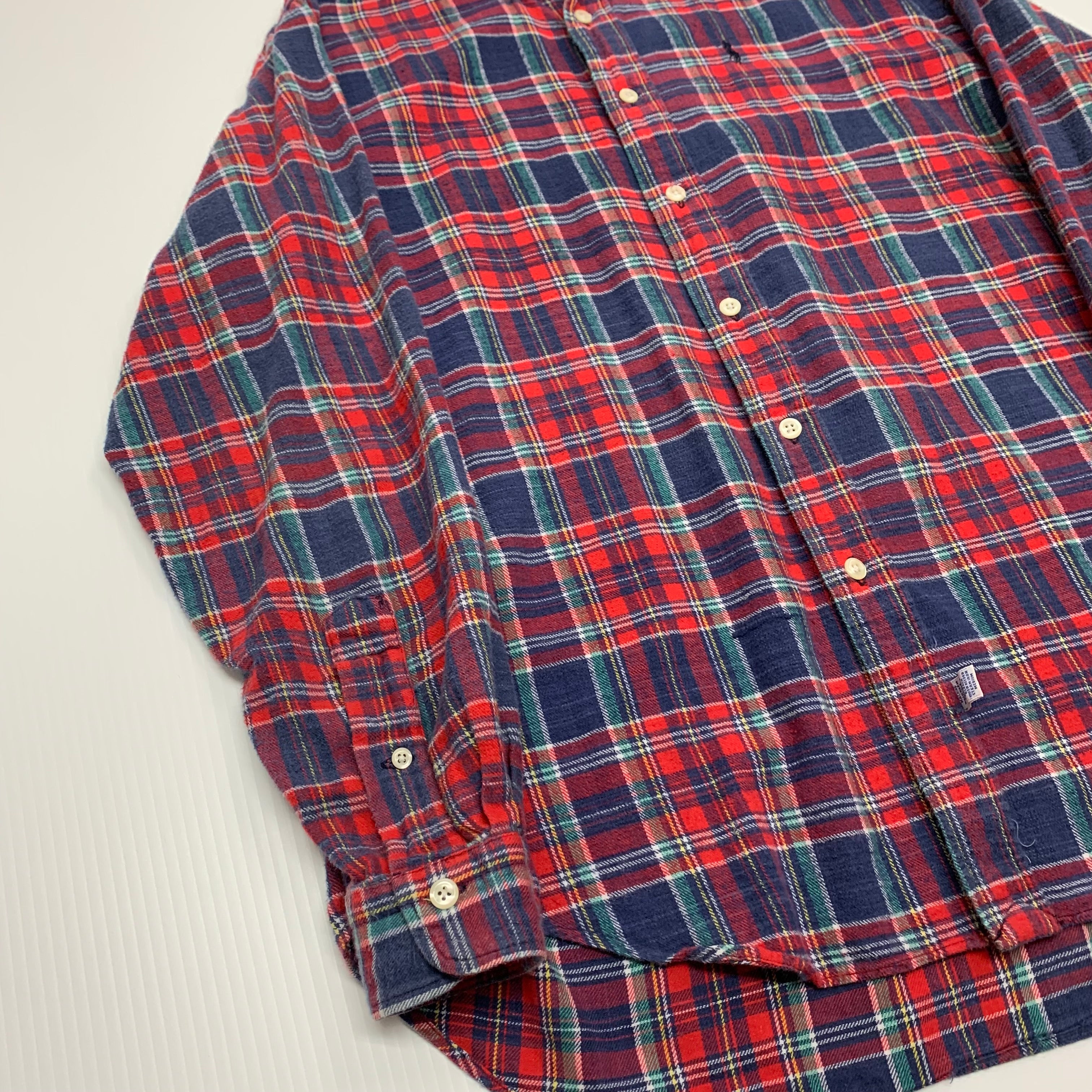 90s Ralph Lauren Plaid Button-Up M