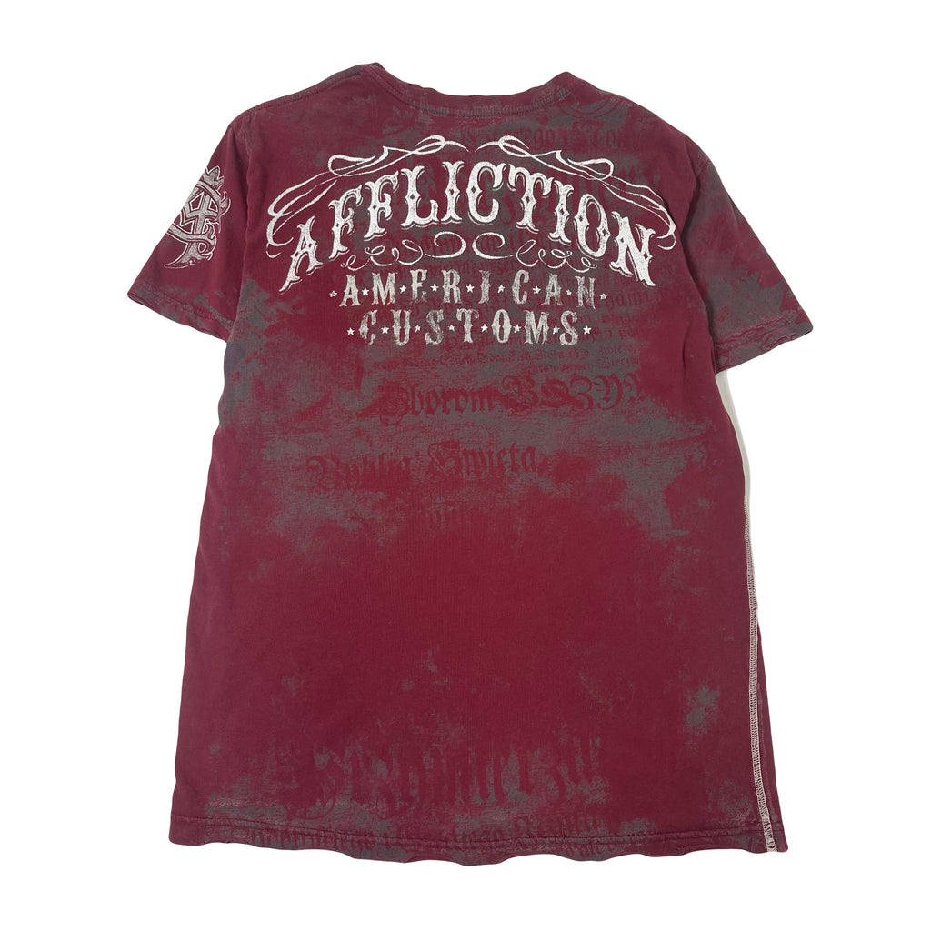 Y2K Affliction Live Fast Eagle Graphic Tee L
