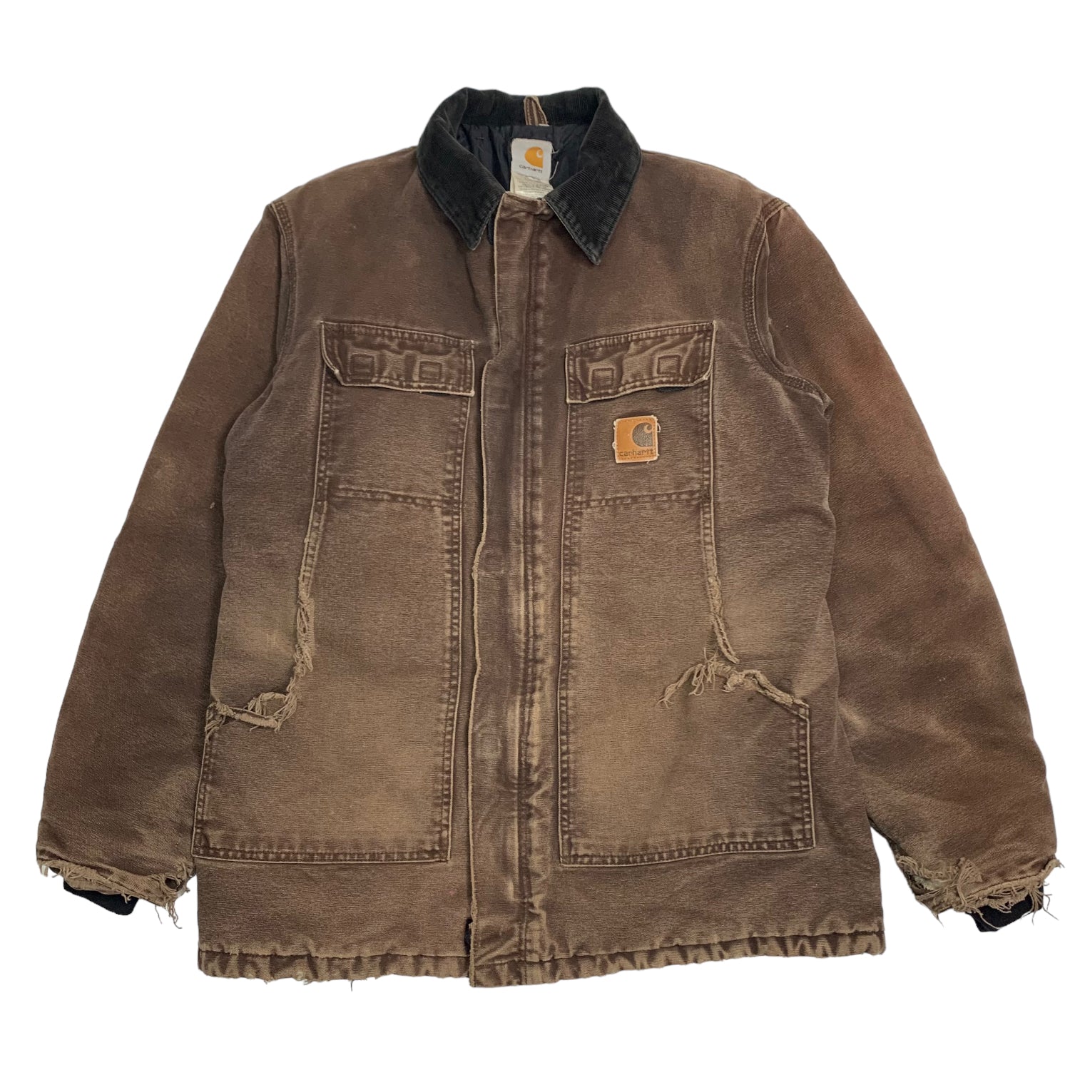 Carhartt Distressed Brown Chore Jacket M