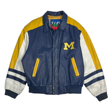Load image into Gallery viewer, Vintage Michigan University Leather Jacket L
