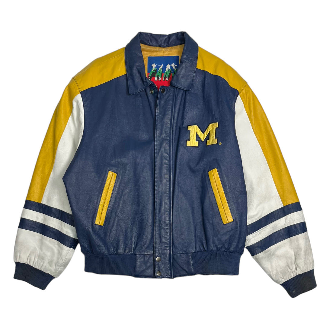Vintage Michigan University Leather Jacket L