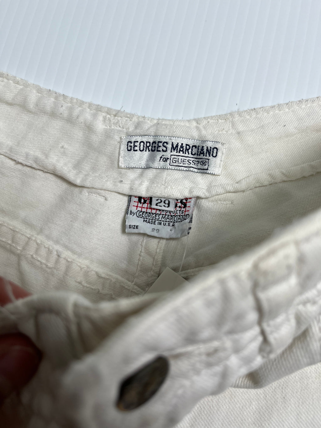 Vintage Guess White Denim 27