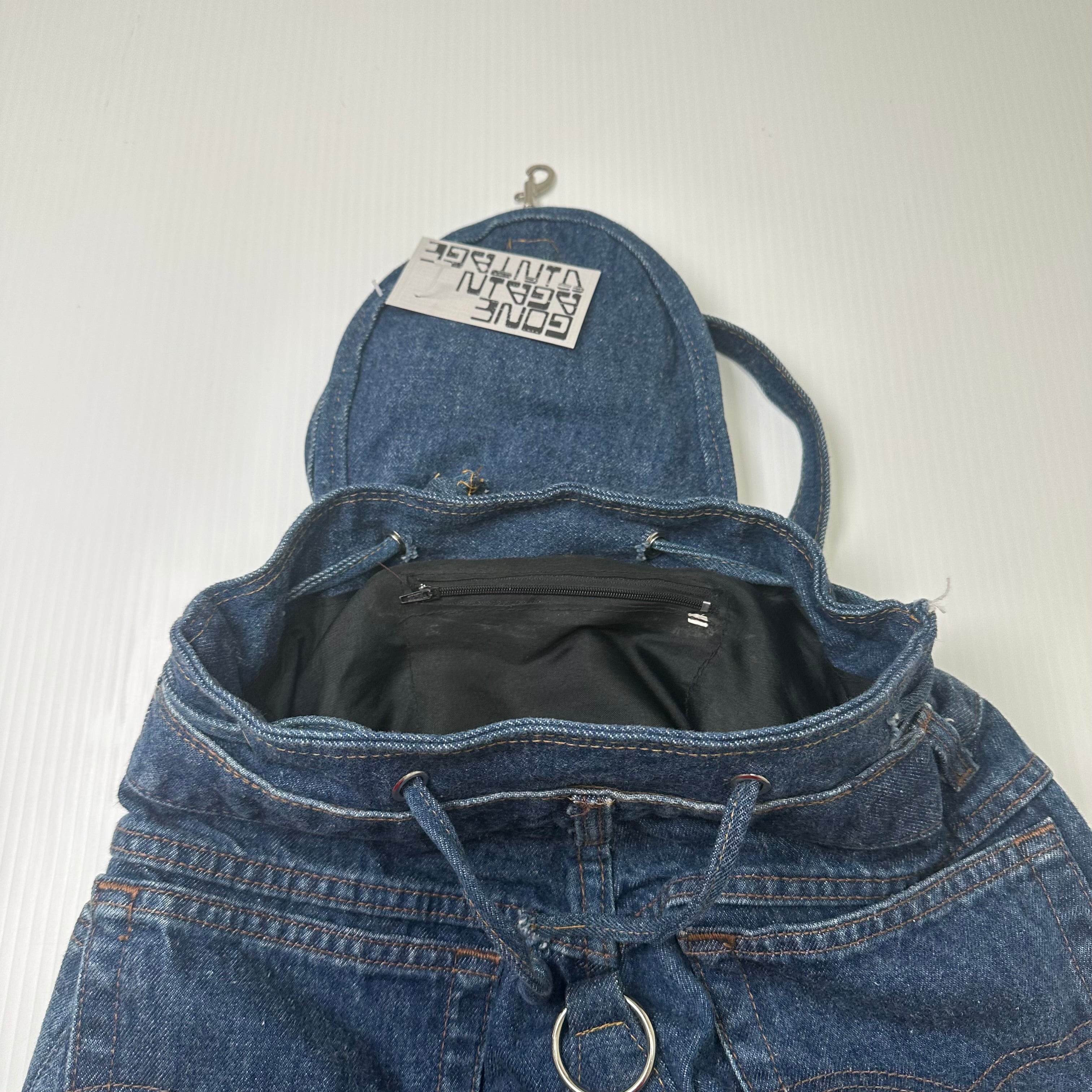 Vintage Denim Backpack