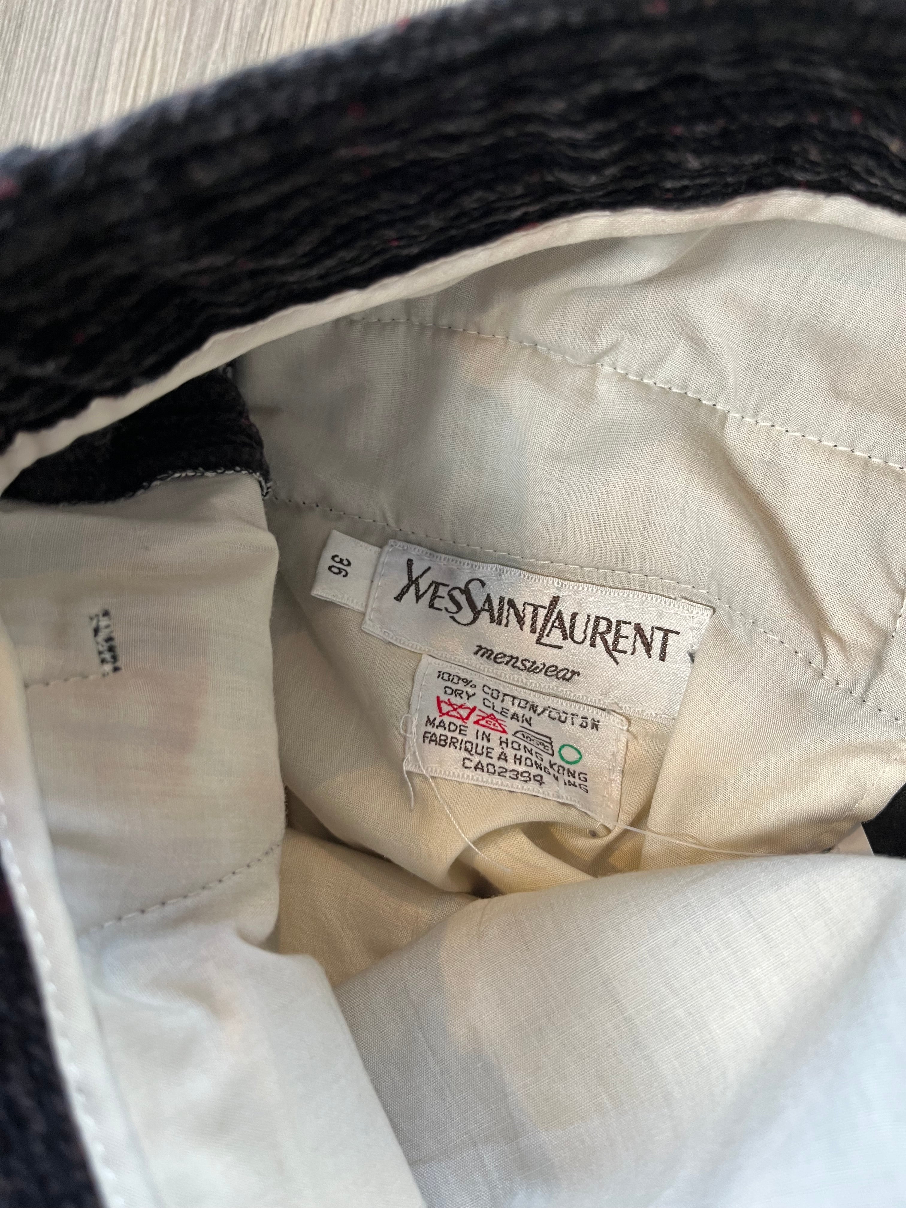 Vintage Yves Saint-Laurent Corduroy Trousers 33