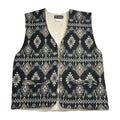 Vintage Wicked Sherpa Lined Pattern Vest XXL