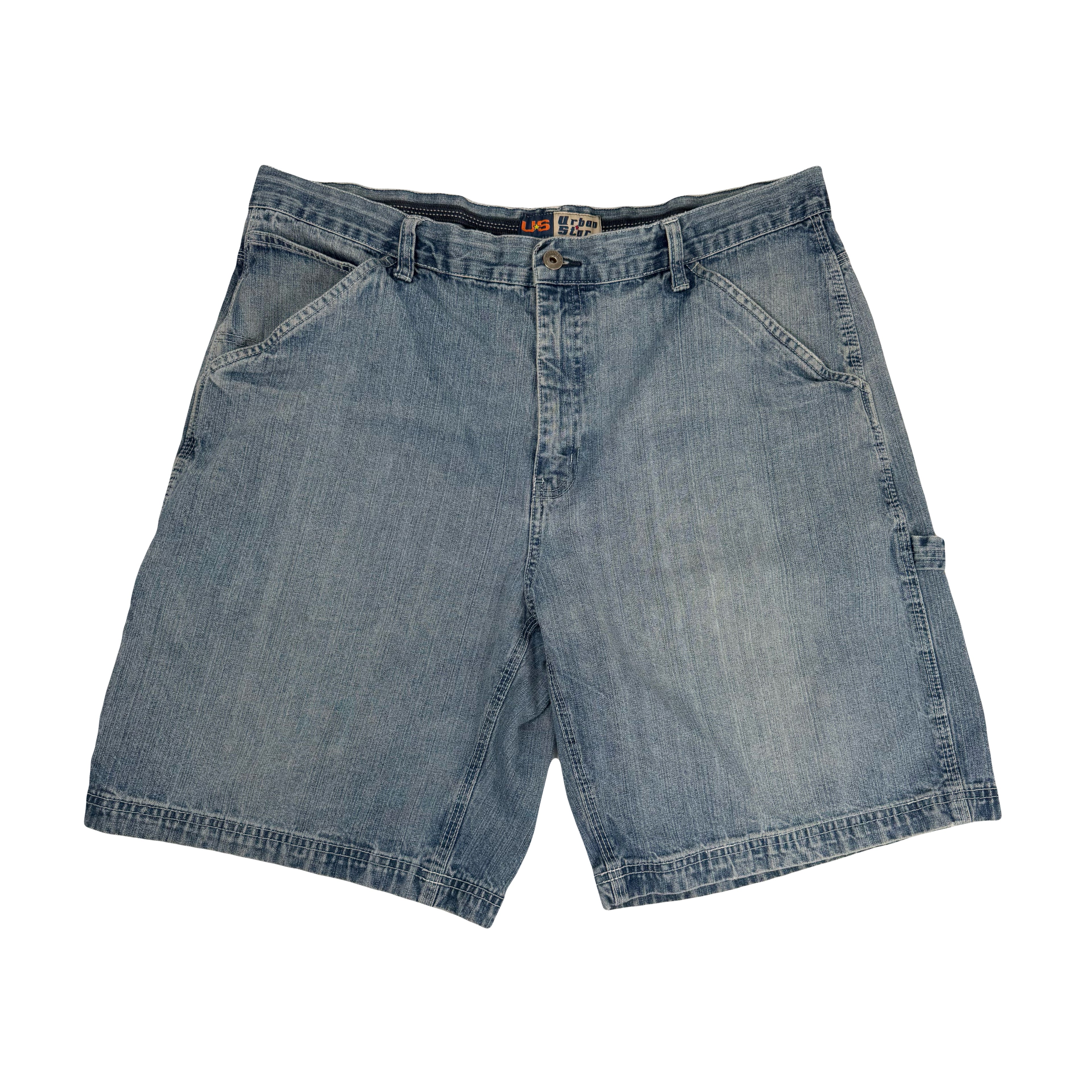 Y2K Urban Star Baggy Denim Shorts 40