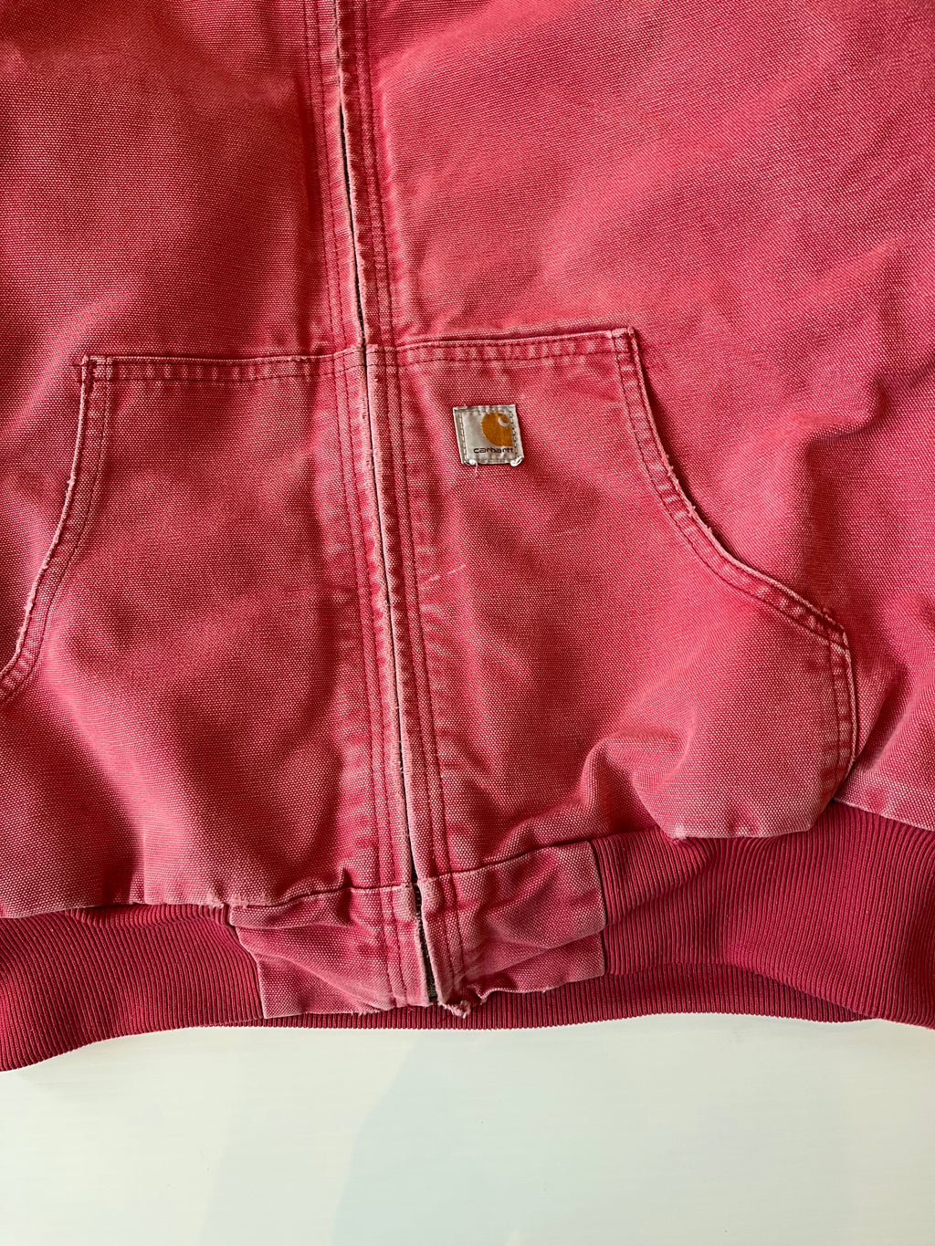 Vintage Carhartt Faded Hooded Zip Jacket Women's M