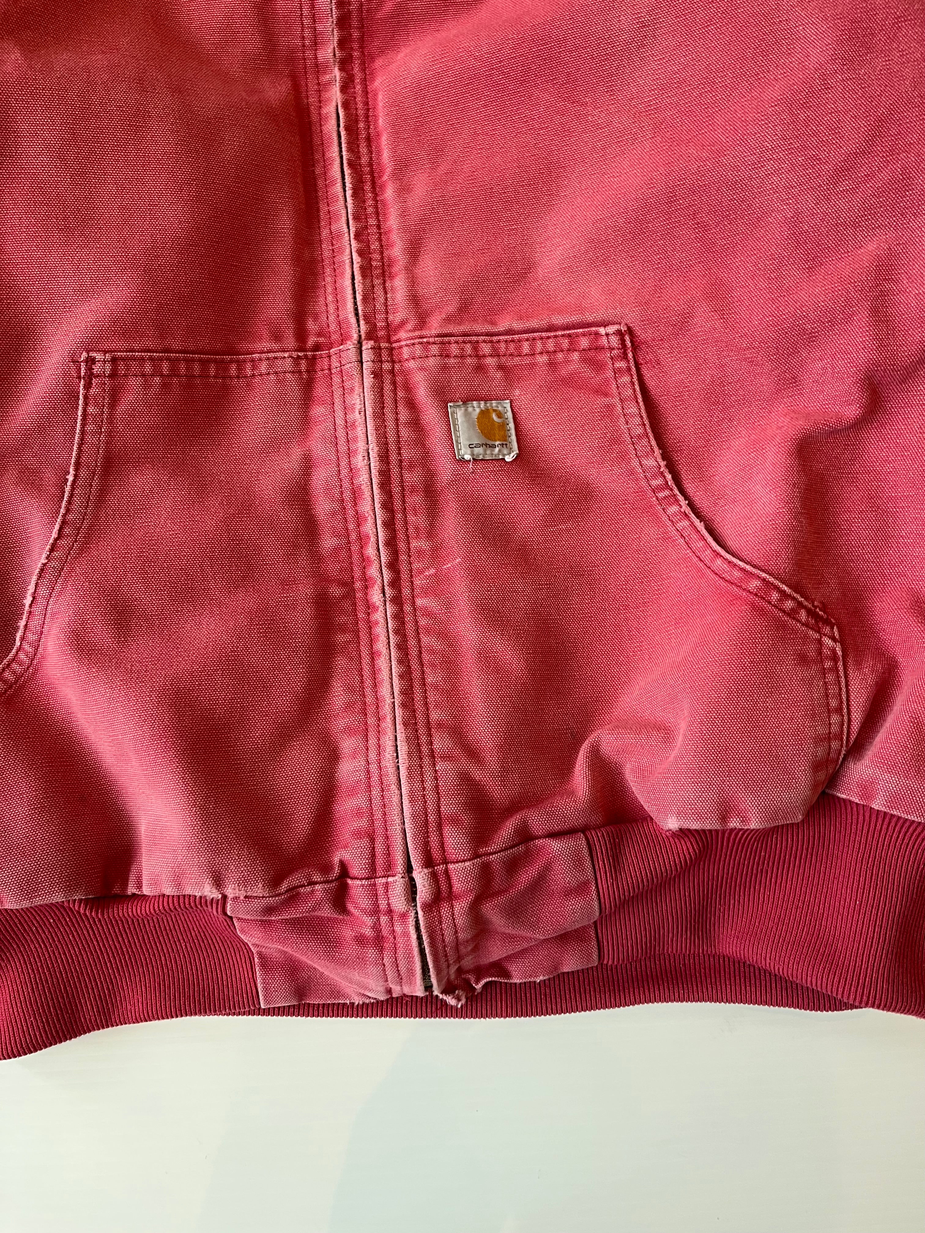 Vintage Carhartt Faded Hooded Zip Jacket Women's M