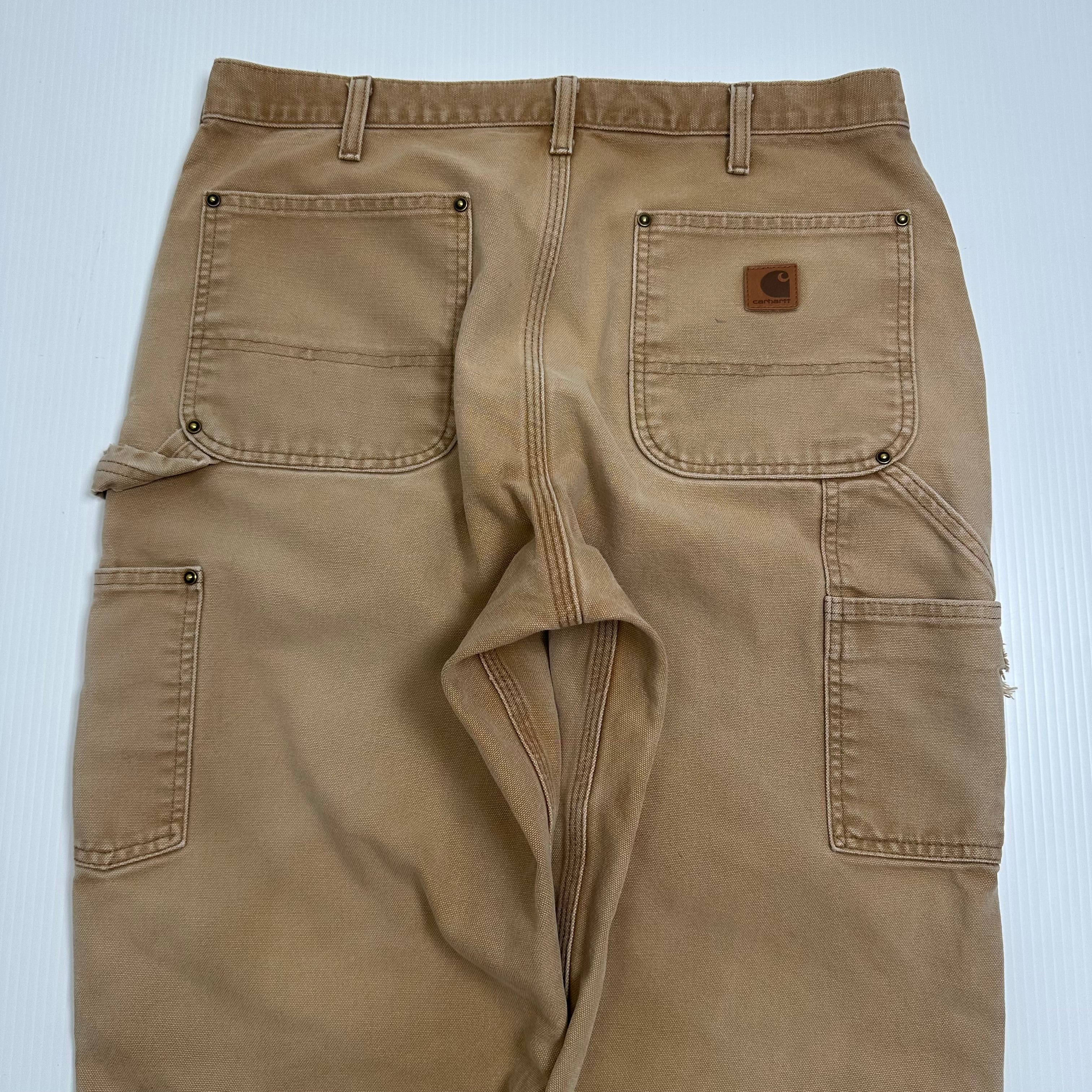 Vintage Carhartt Faded Double Knee Denim 34