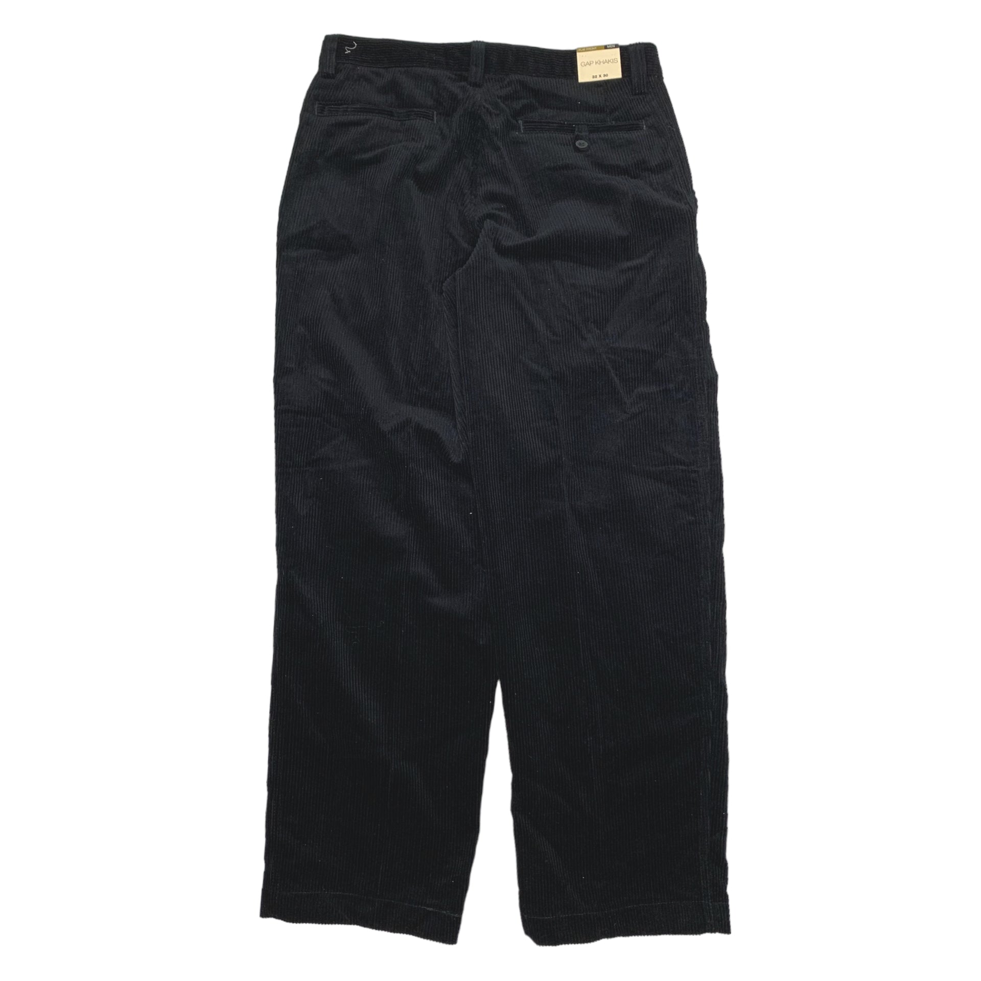 NWT Y2K Black Corduroy GAP Pants 32
