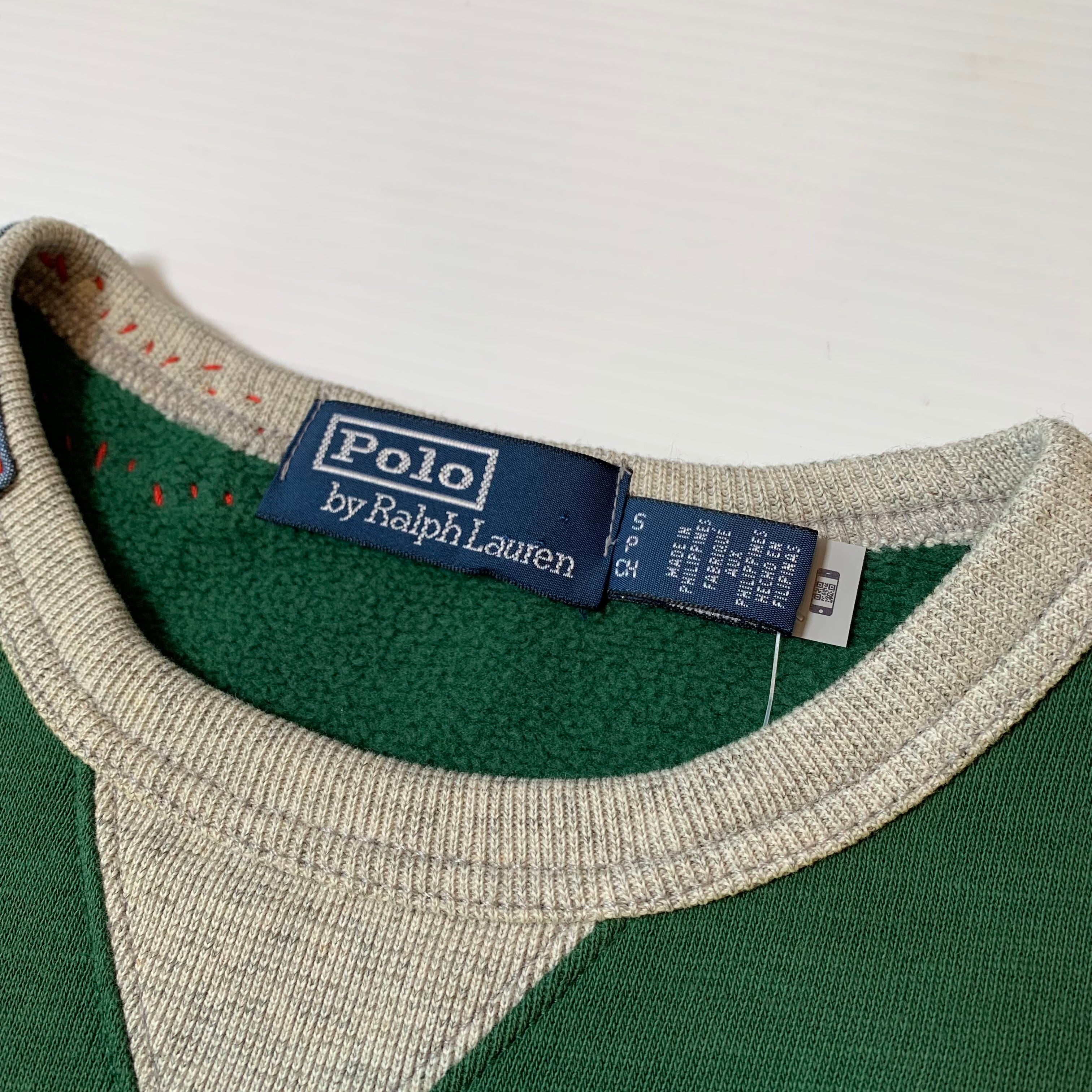 Polo Ralph Lauren Patchwork Sleeve Flag Crewneck S