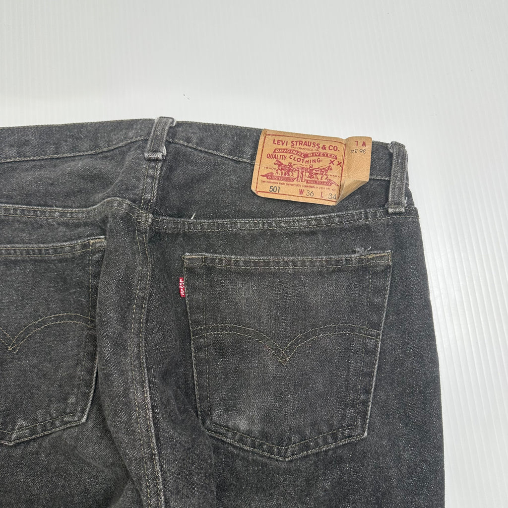 Vintage Levi's 501 Reworked Military Camo Cargo Pocket Denim 32