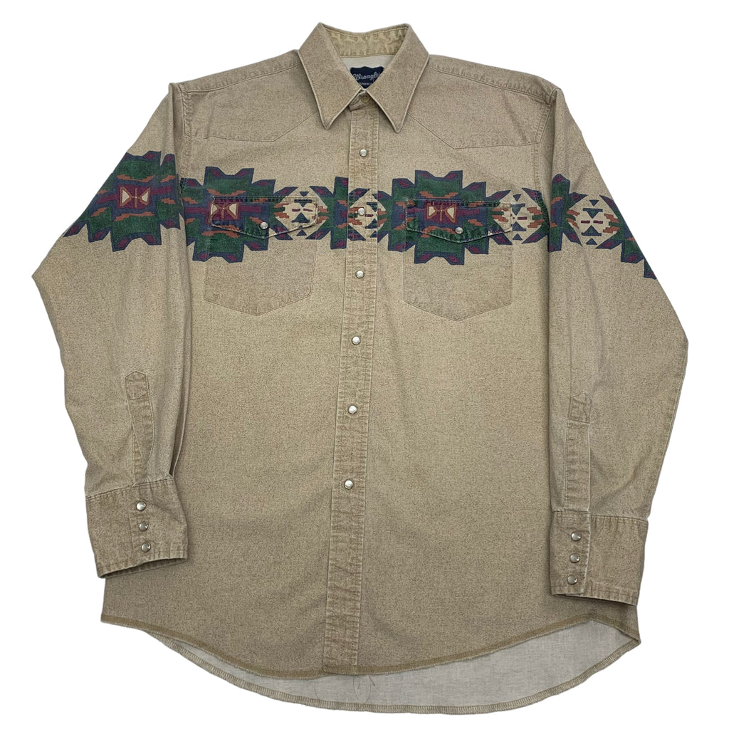 Vintage Wrangler Western Style Button-Up L