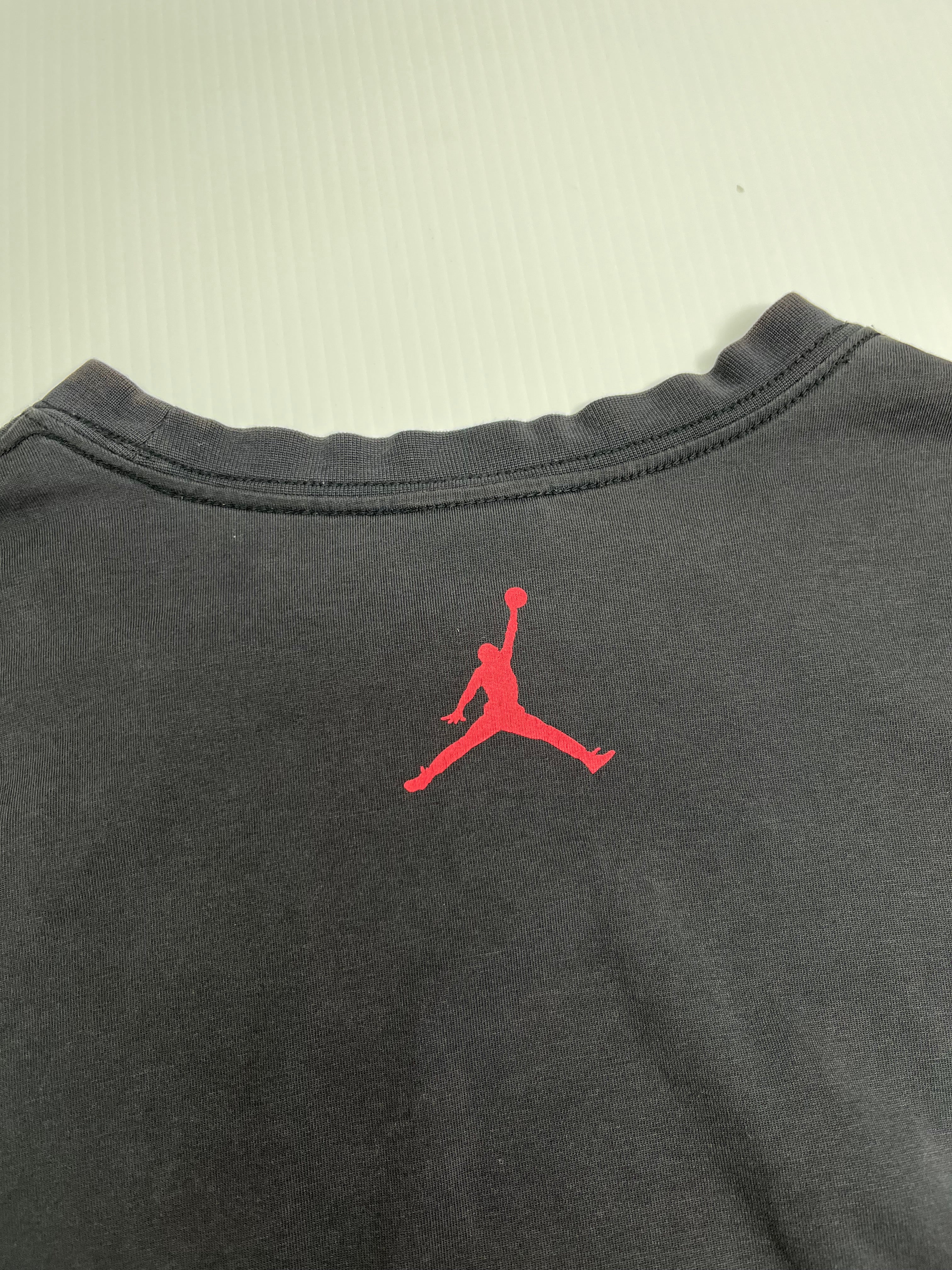 Y2K Air Jordan Thumbprint Tee L