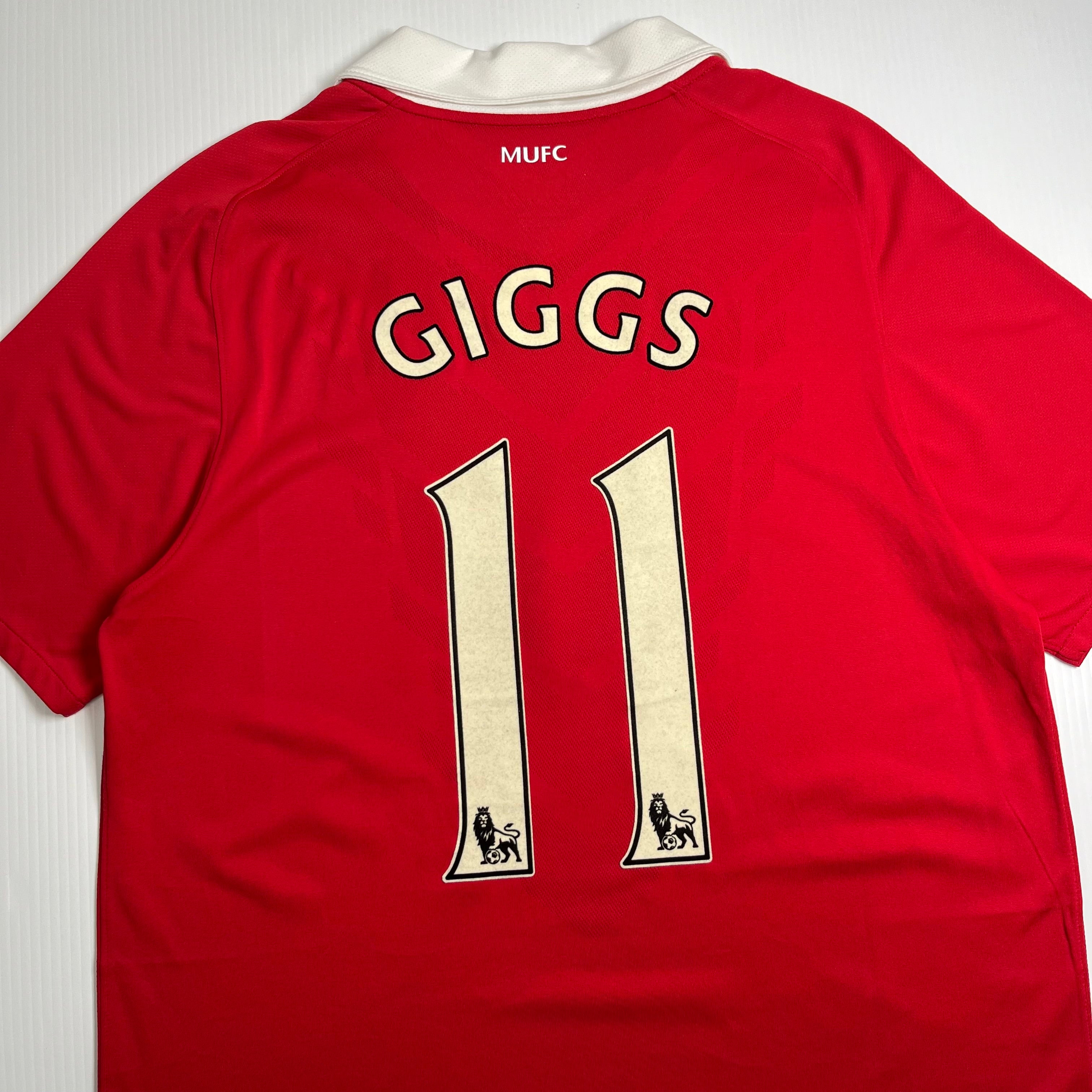 2010-11 Nike Manchester United Ryan Giggs Home Kit L