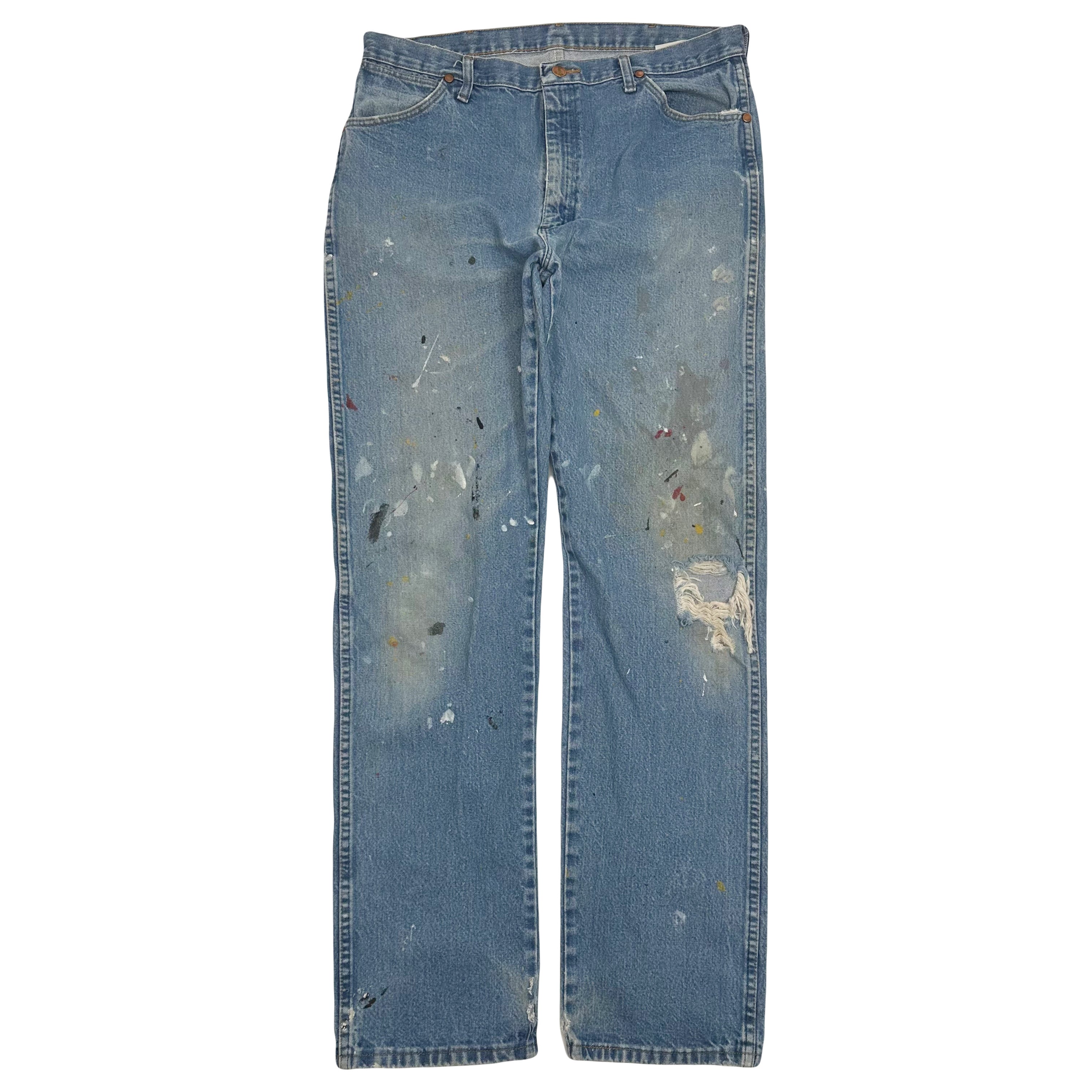Vintage Wrangler Painted Denim Pants 37