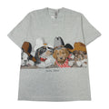 Vintage Airdrie Alberta Cowboy Dogs Graphic Tee L