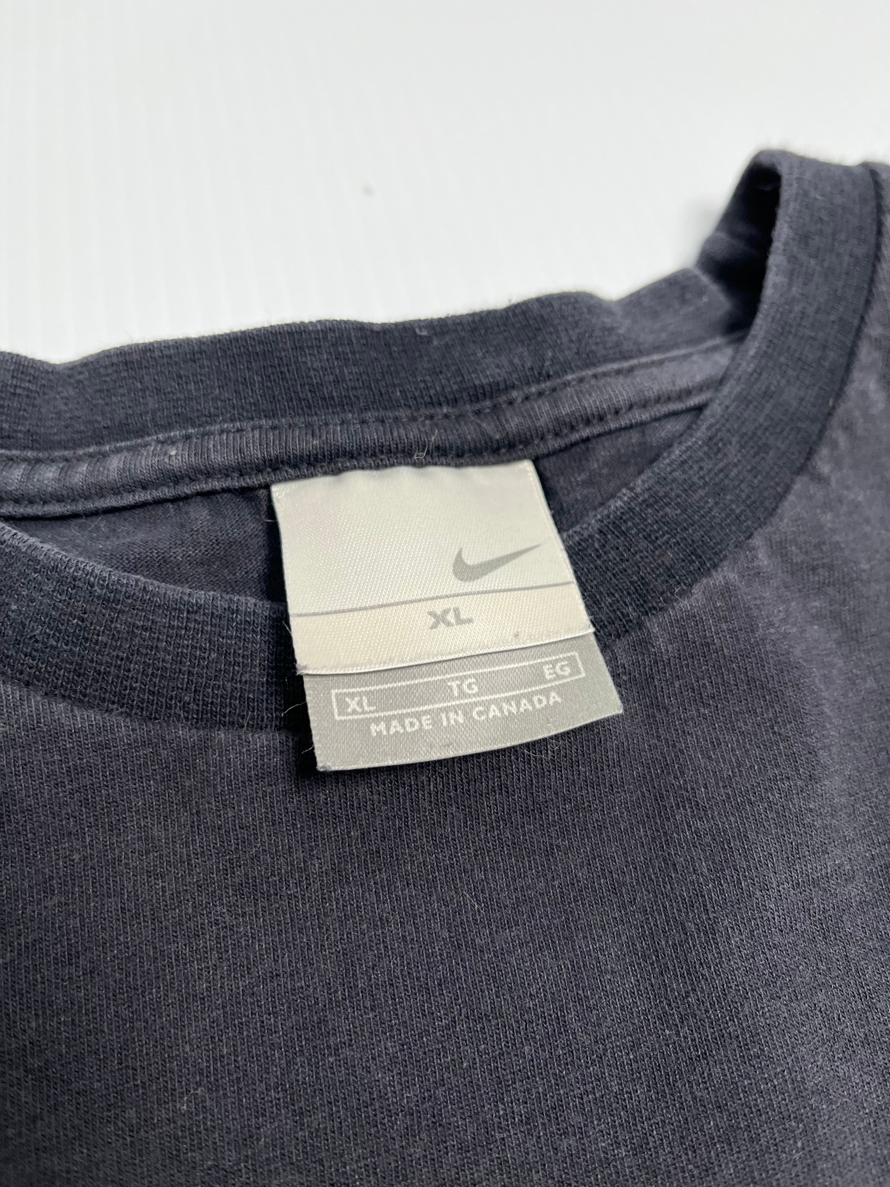 Y2K Nike Swoosh Black Tee XL