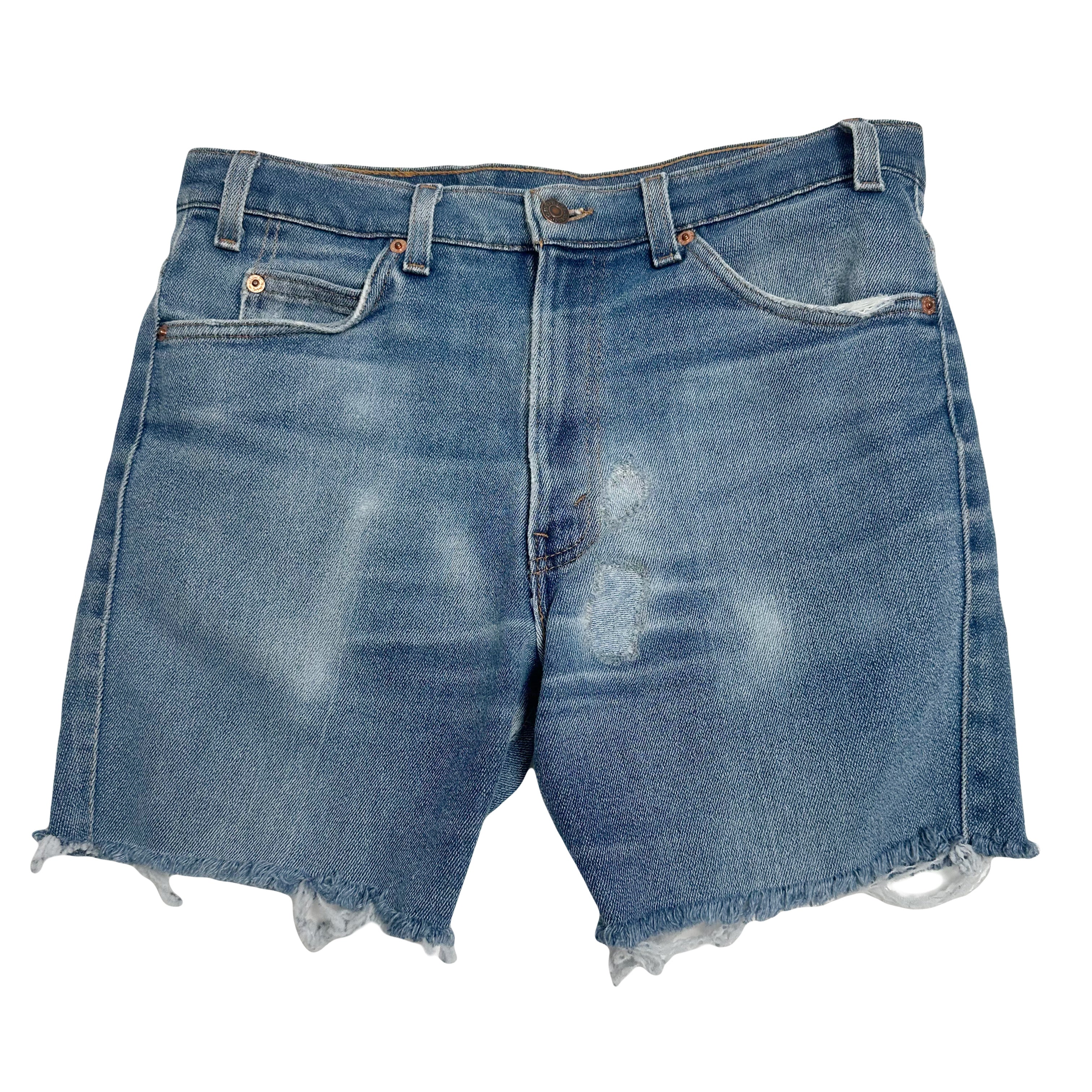Vintage Levi's 517 Orange Tab Cutoff Shorts 32