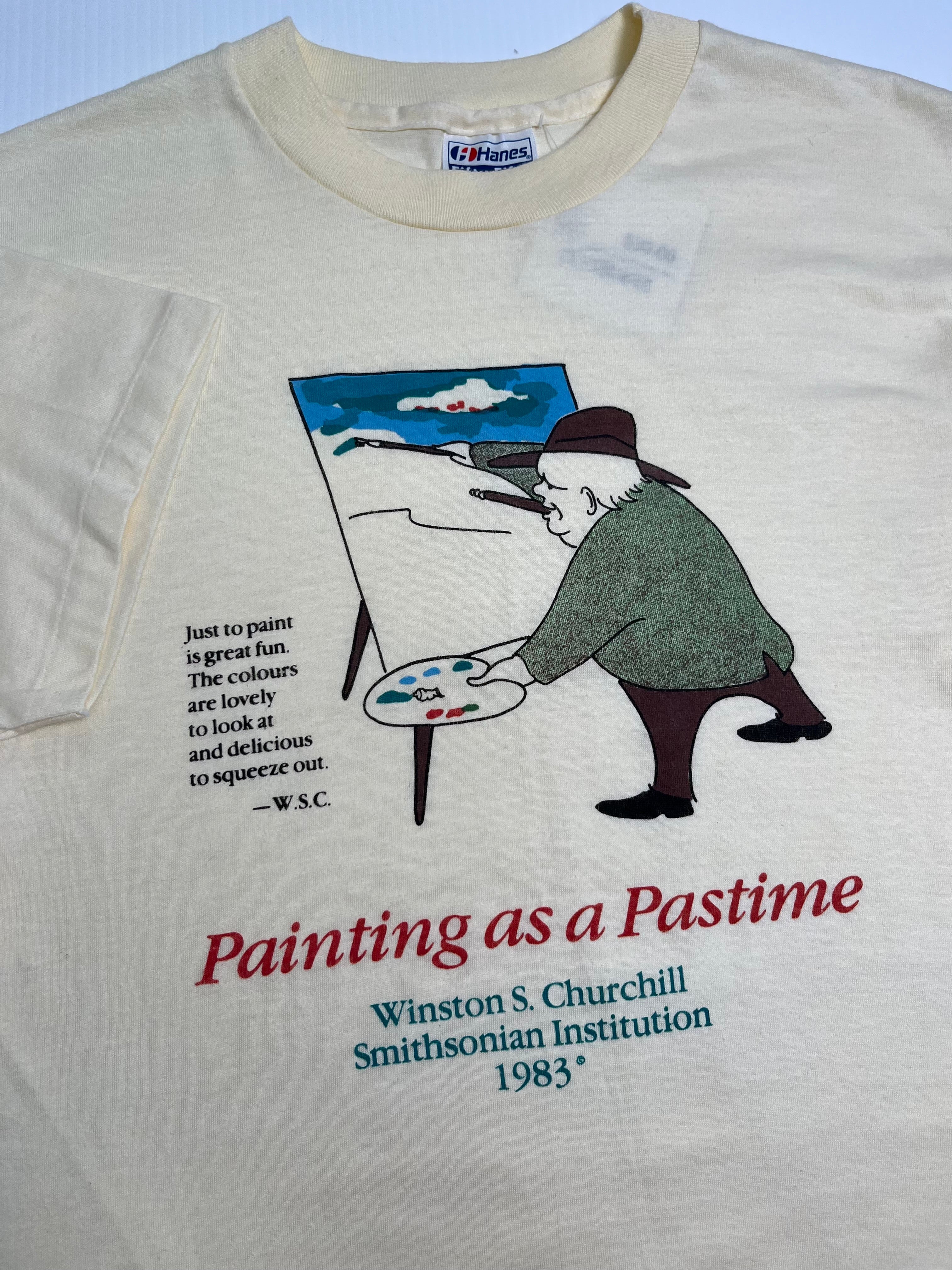 1983 Painting As a Pastime Winston Churchill Tee L
