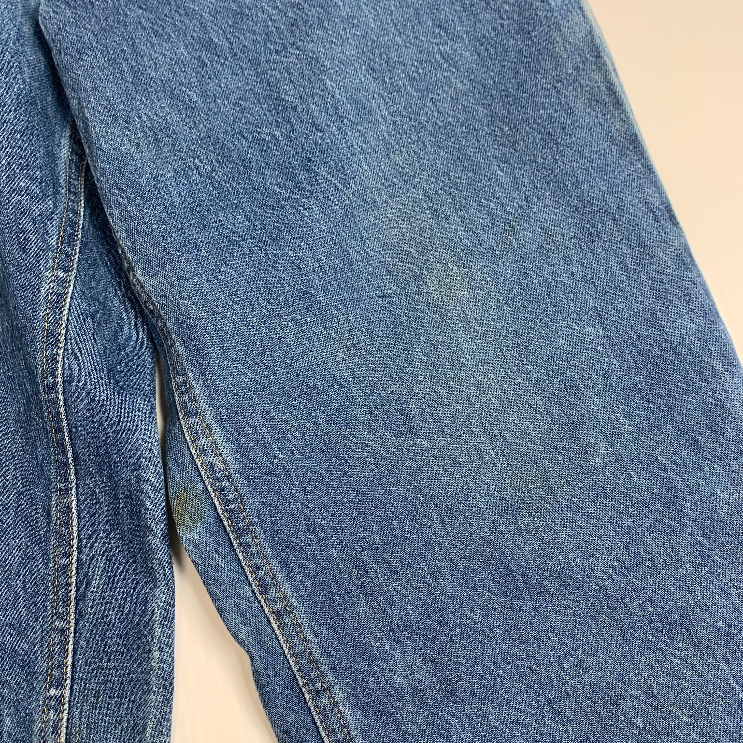 Carhartt Relaxed Fit Medium Wash Carpenter Denim 34