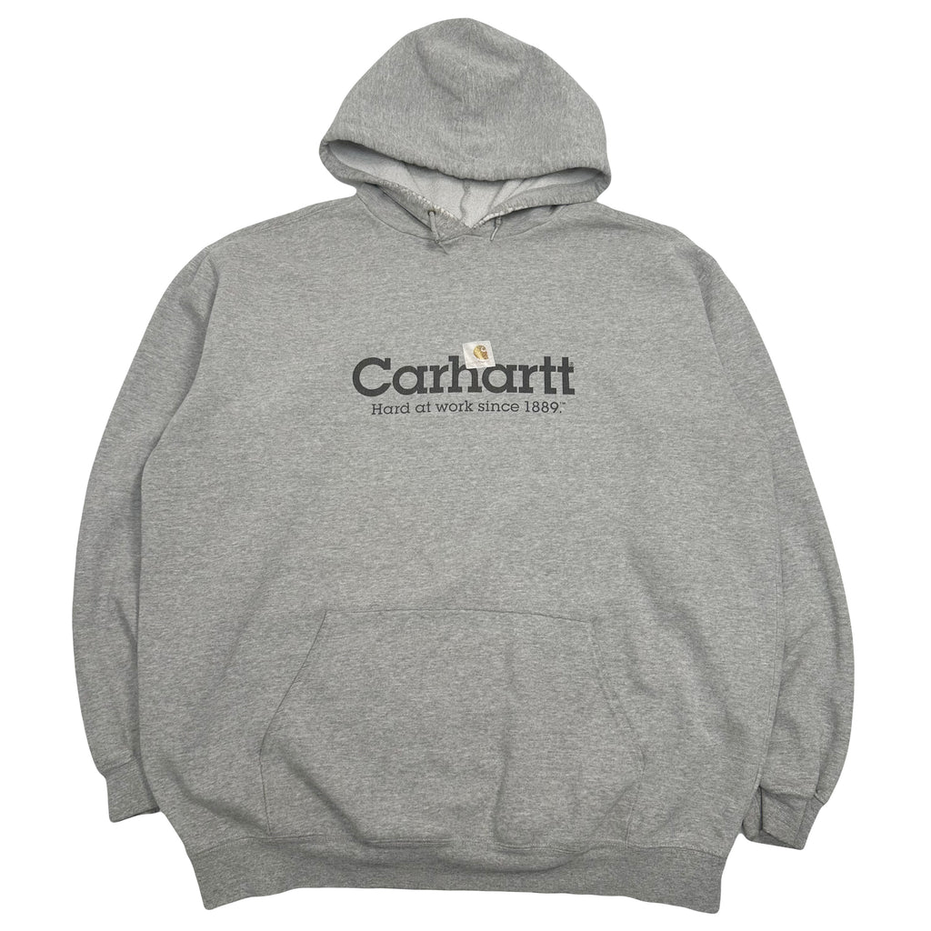 Vintage Carhartt Spellout Logo Hoodie XL
