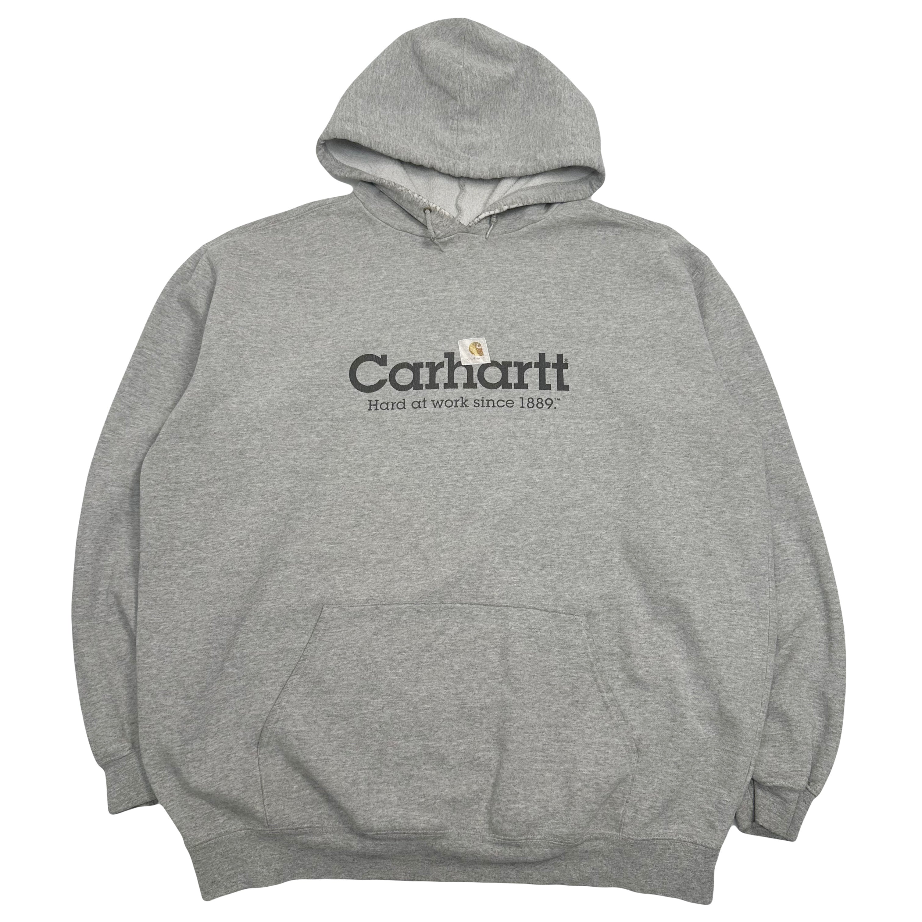 Vintage Carhartt Spellout Logo Hoodie XL