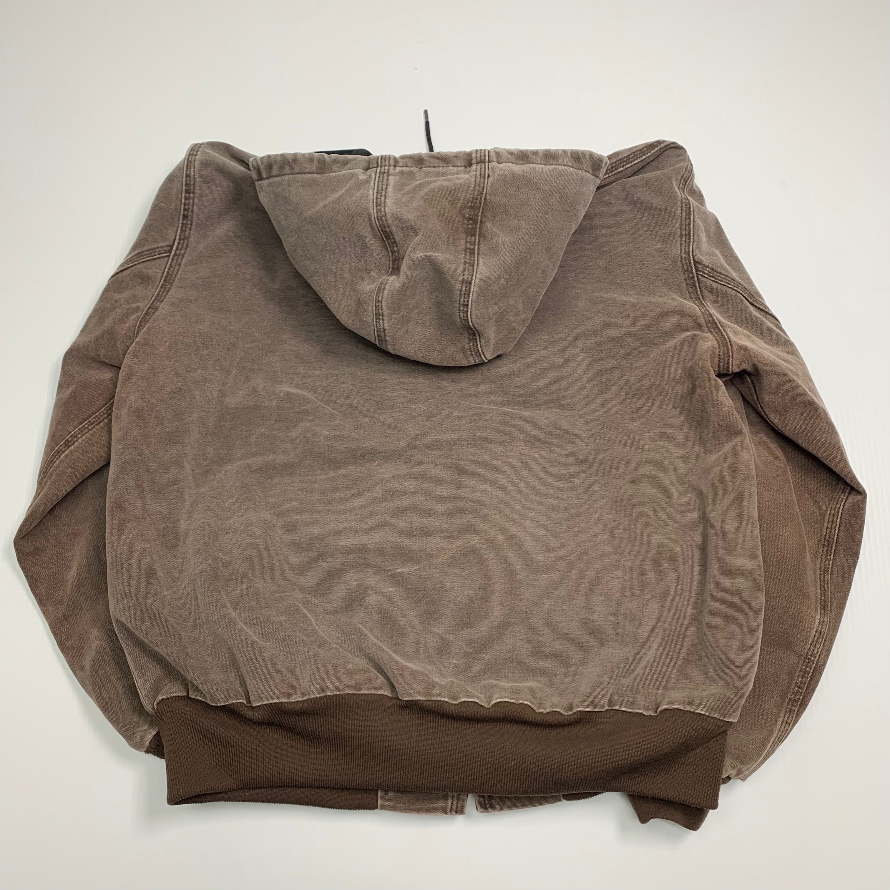 Carhartt Faded Brown Hooded Jacket L