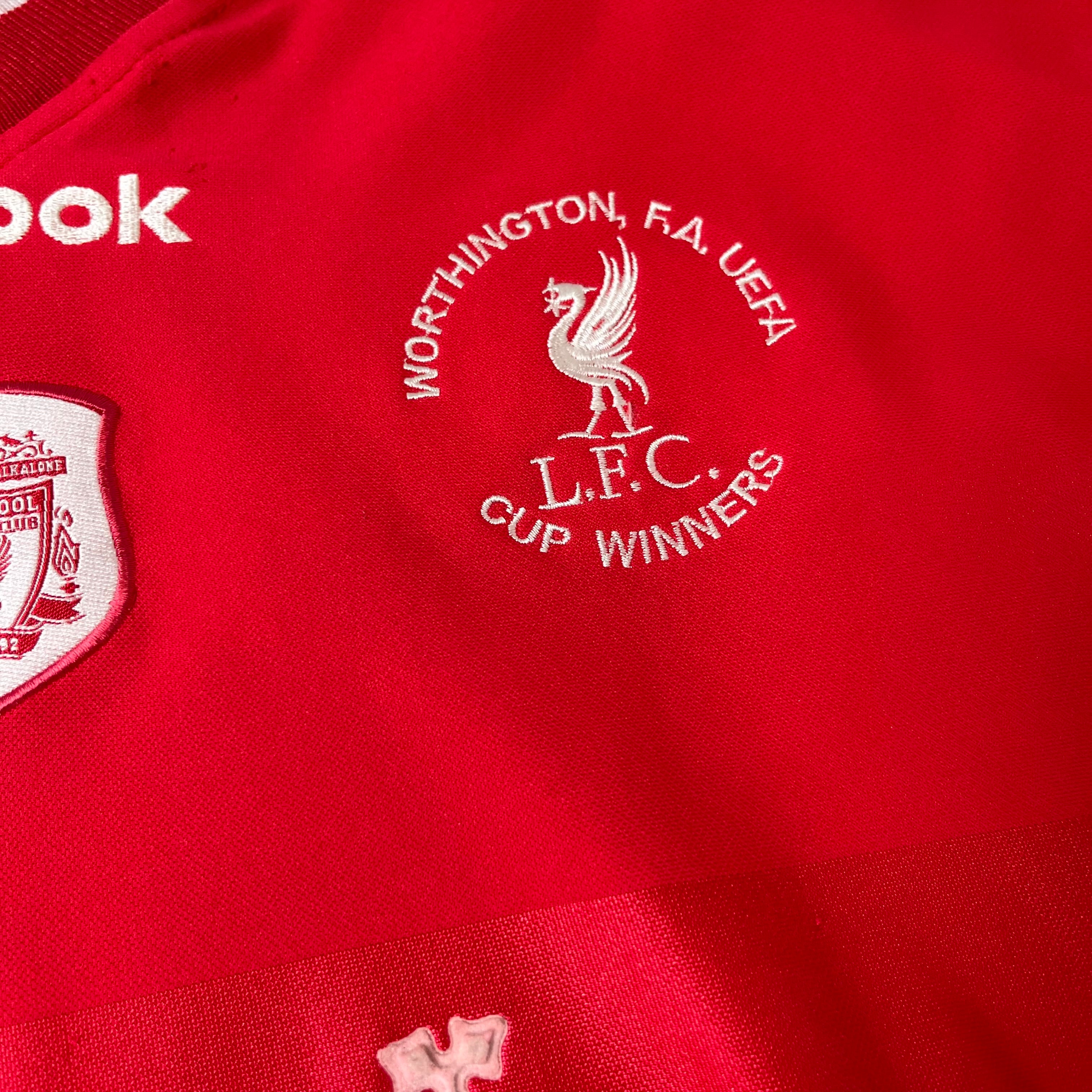 1996 Reebok Liverpool FA Cup Winners Michael Owen Jersey XL