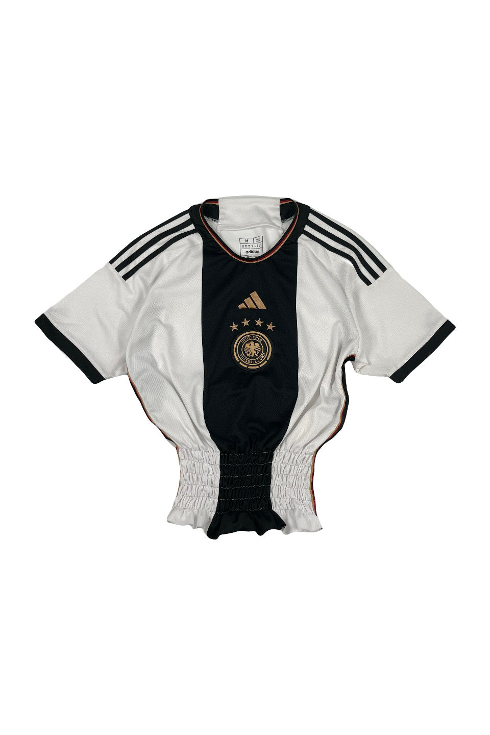 Rework Shirred Adidas Germany Home Jersey Women's M