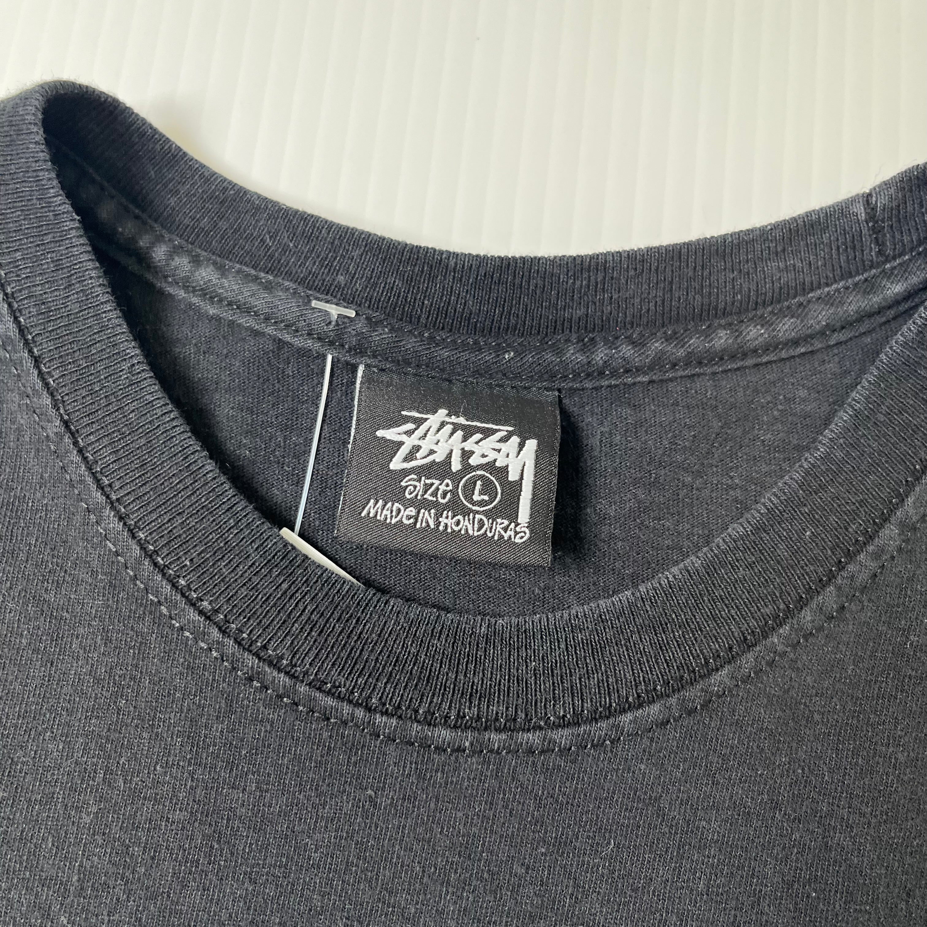 Stussy Sticker Barcodes Graphic Tee L