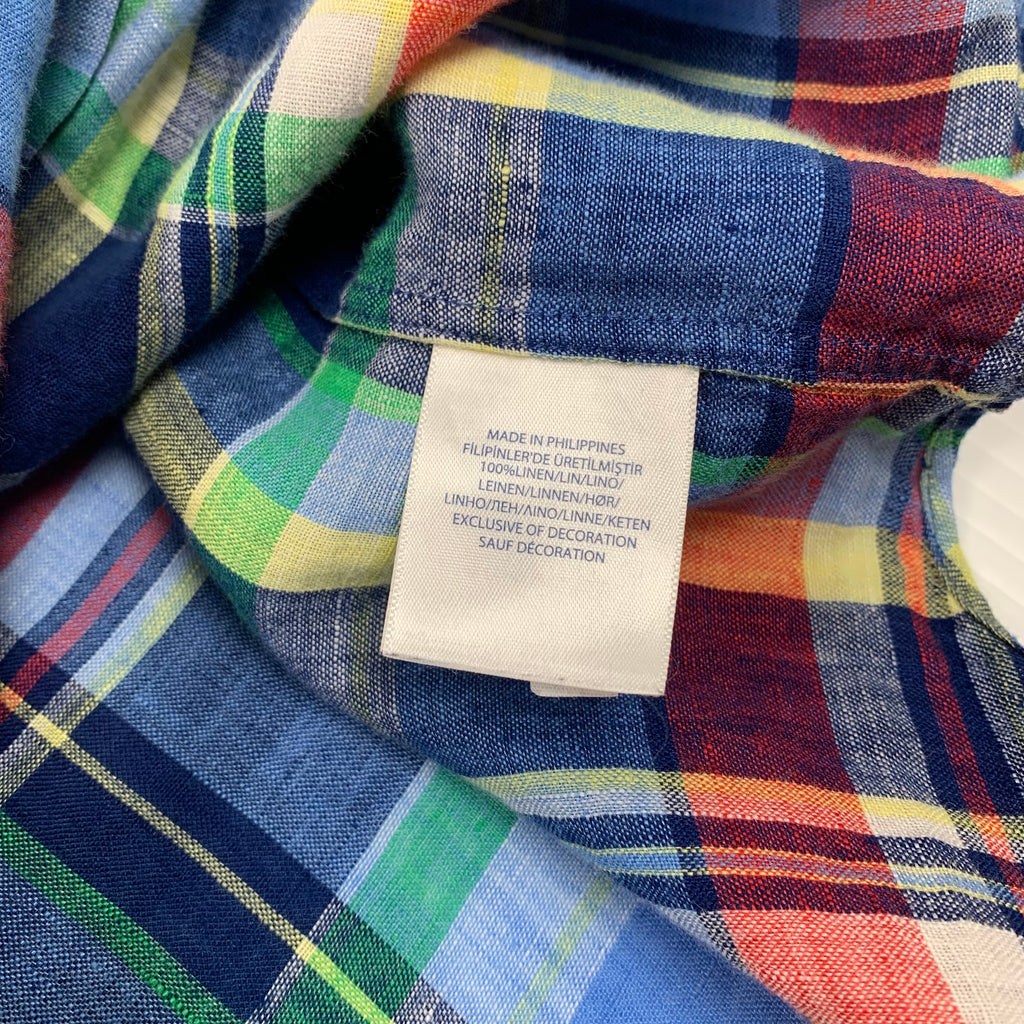 Polo Ralph Lauren Multicolor Linen Button Up Shirt XS