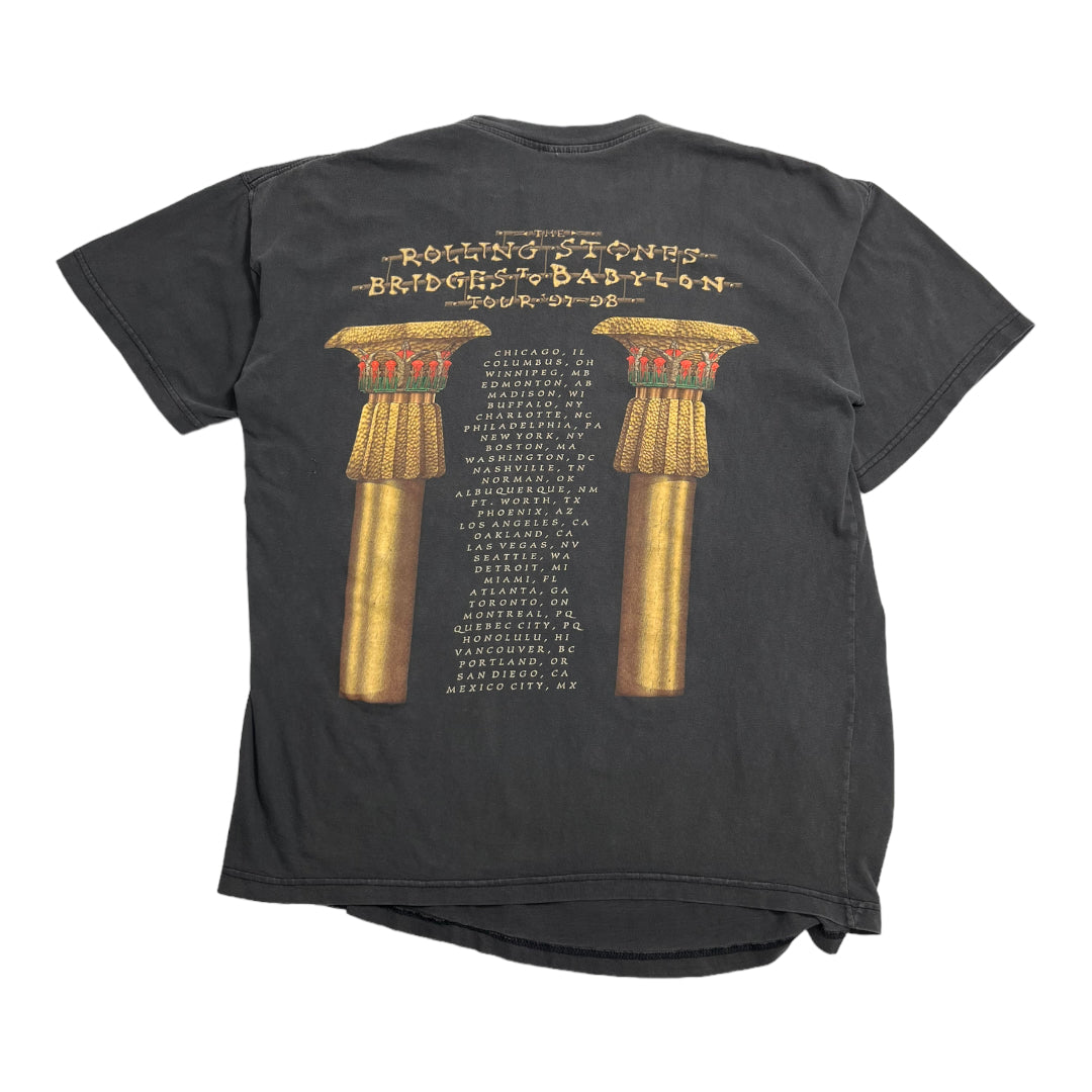 1997 Rolling Stones Bridges to Babylon Tour Tee L