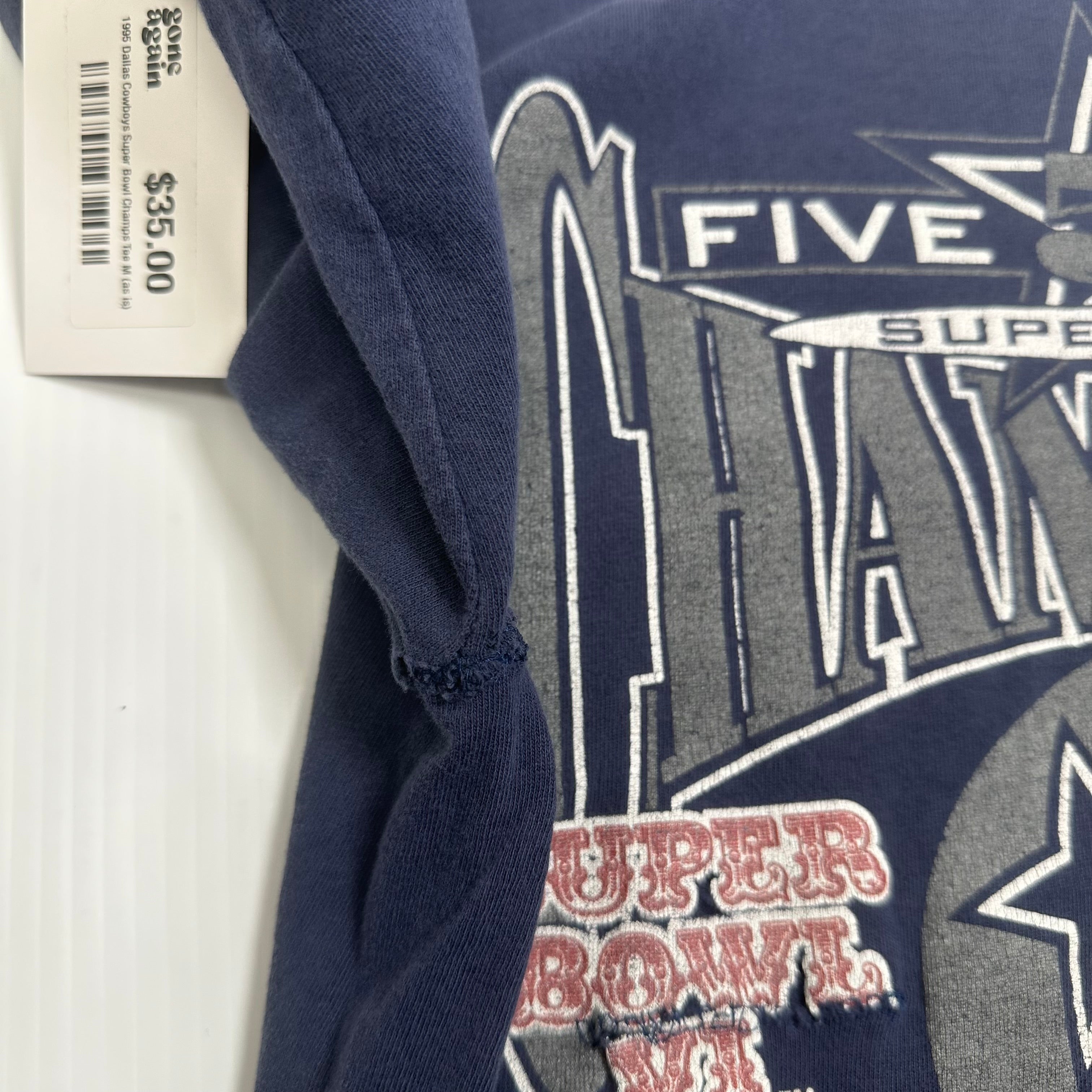 1995 Dallas Cowboys NFL Super Bowl Graphic Tee M