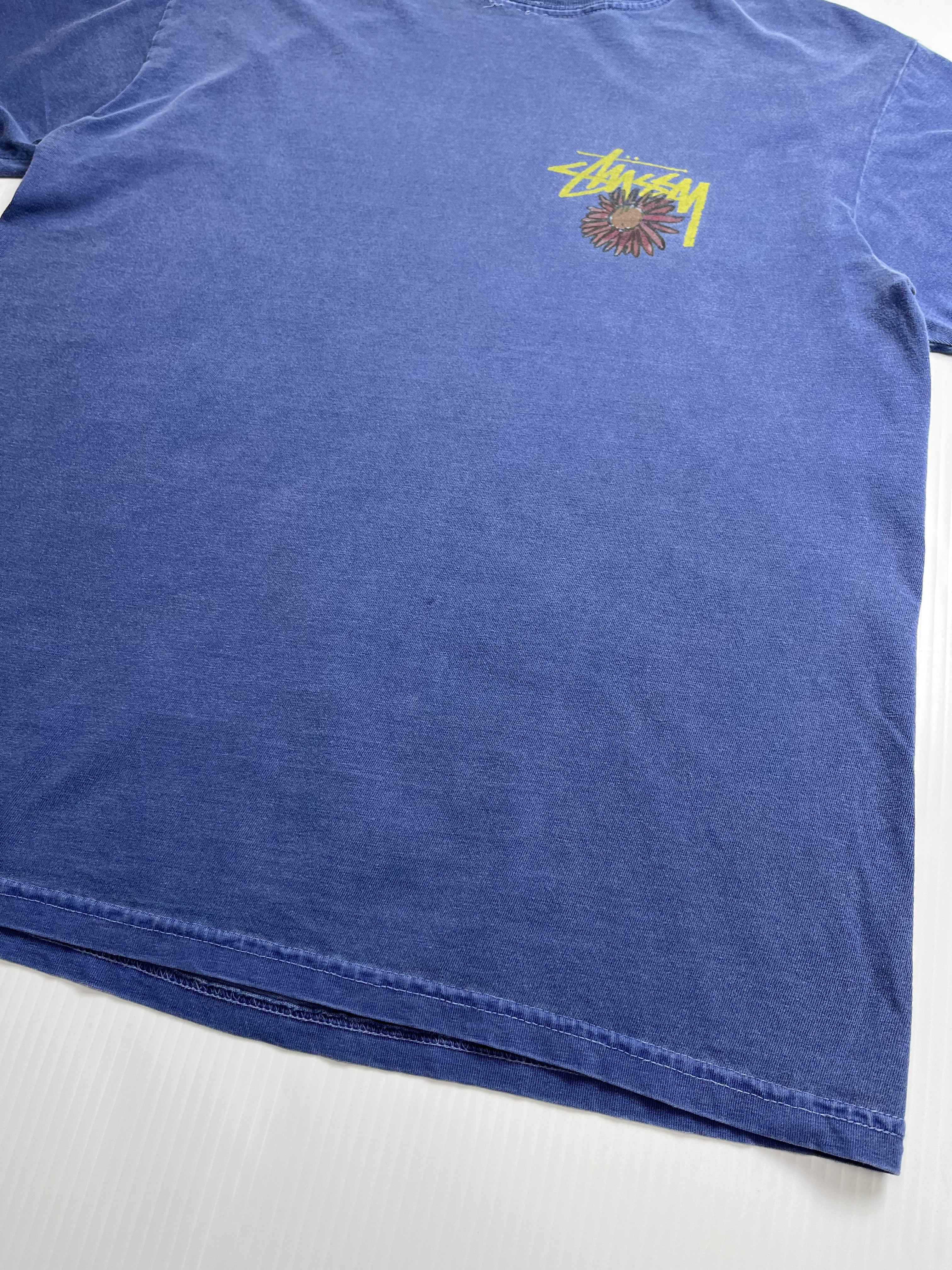 Stussy Flower and Skull Graphic Tee M