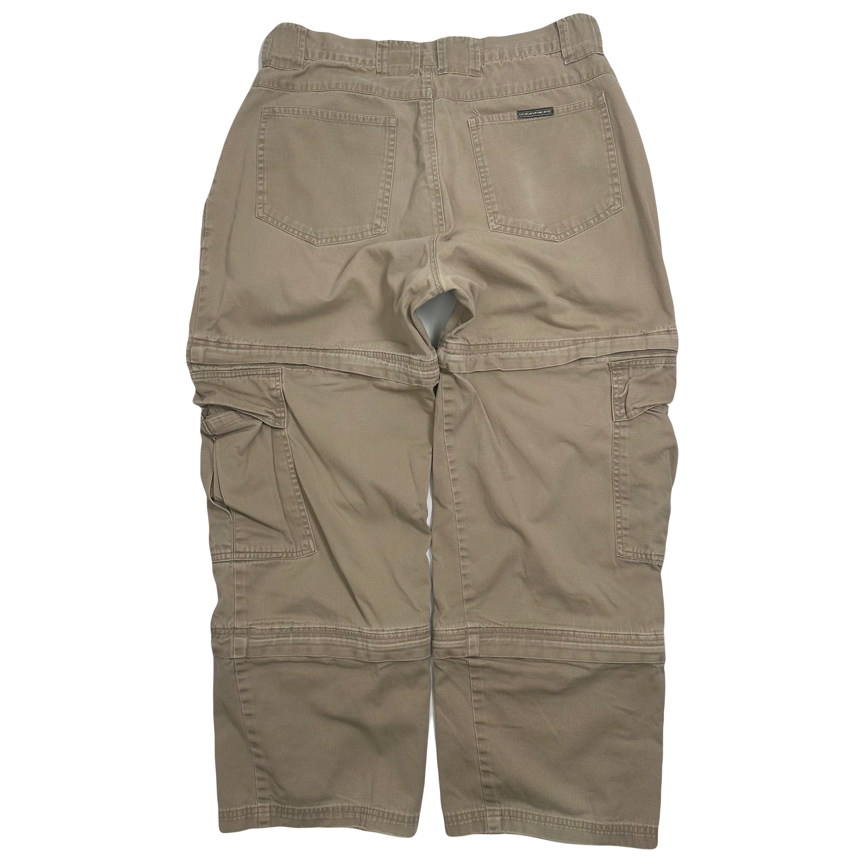 Vintage Ocean Pacific Zip Off Cargo Pants 36