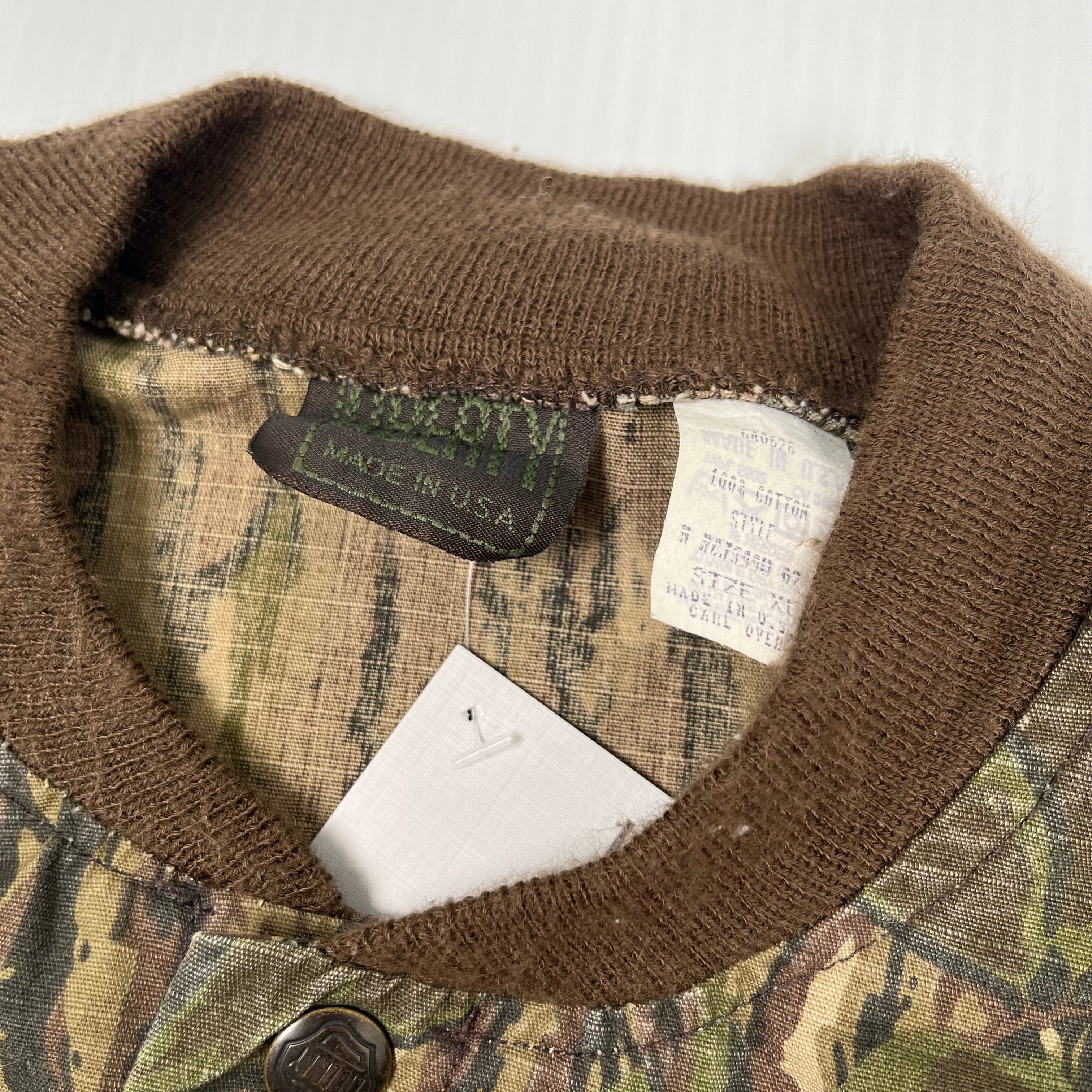 Vintage Liberty Real Tree Camouflage Light Bomber Jacket XL