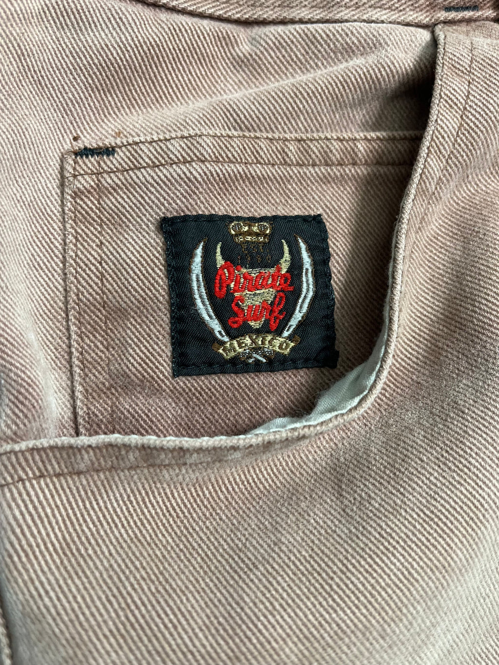 Vintage Pirate Surf Faded Denim Shorts 30