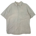 CRB Khakis Linen Blend Short Sleeve Button Up Shirt XLT