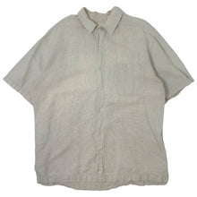 Load image into Gallery viewer, CRB Khakis Linen Blend Short Sleeve Button Up Shirt XLT
