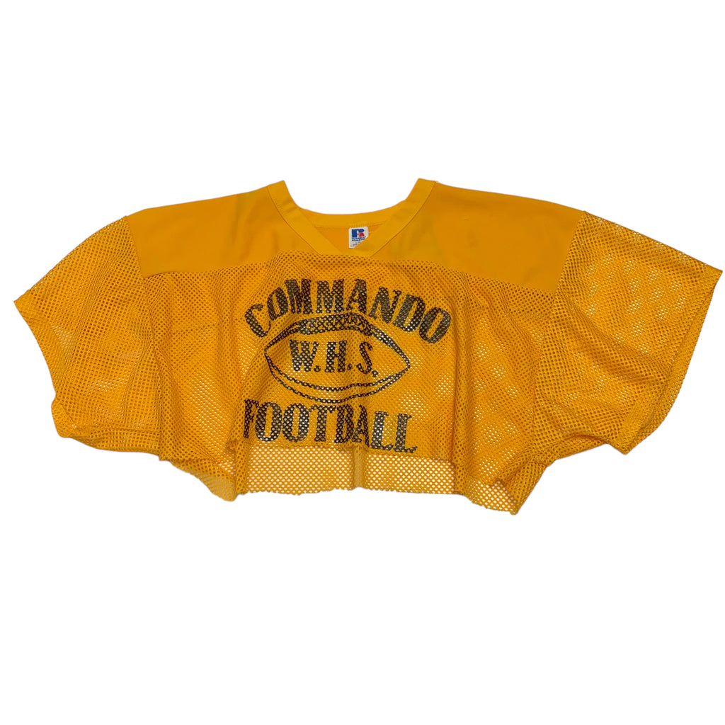 90’s Cropped Commando W.H.S Football Jersey XL
